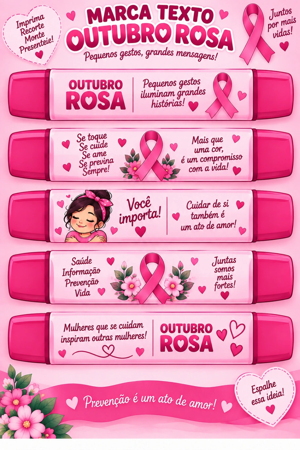 Imagem da galeria 2 de Kit Outubro Rosa com Leque e Painel