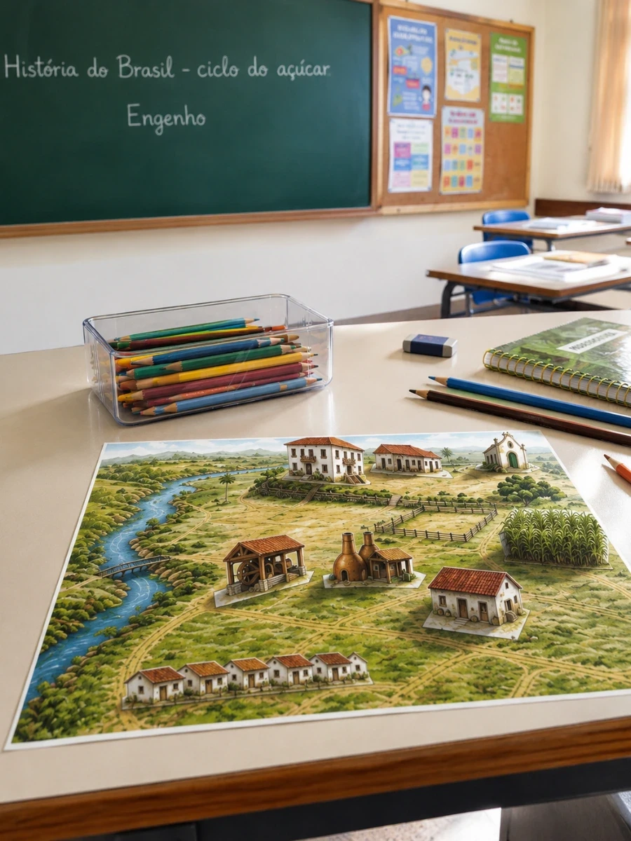 Capa de Maquete Engenho de açúcar