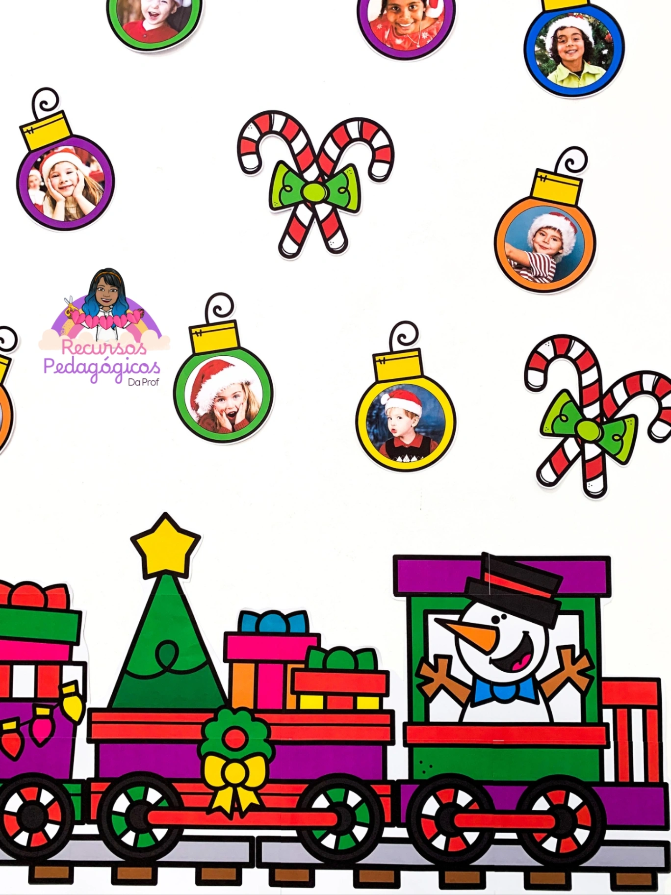 Imagem da galeria 2 de PAINEL FELIZ NATAL COM FOTO - Educação Infantil e Ensino Fundamental