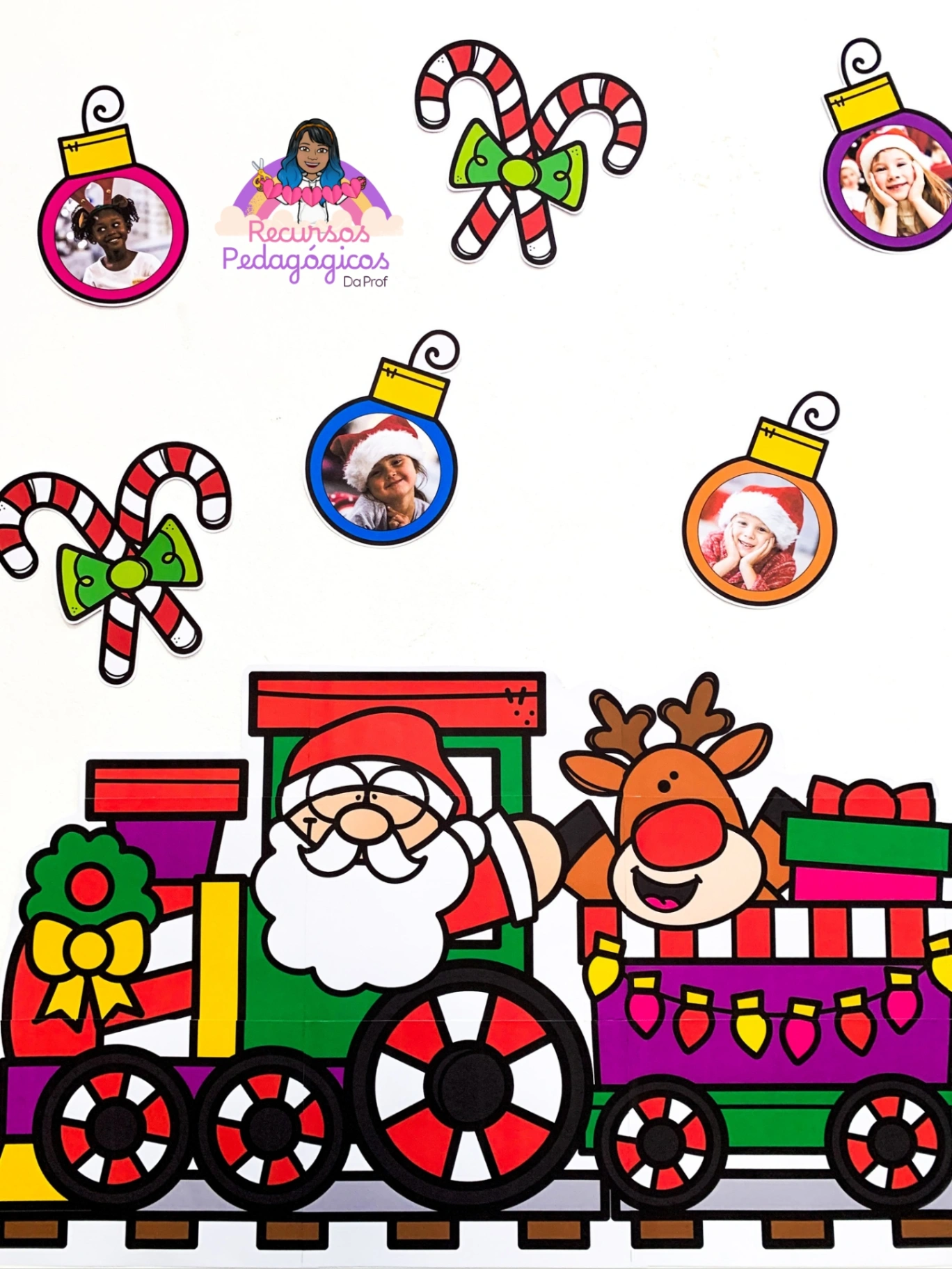 Imagem da galeria 1 de PAINEL FELIZ NATAL COM FOTO - Educação Infantil e Ensino Fundamental