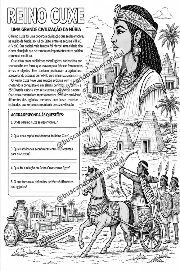 Imagem da galeria 1 de Reino de Cuxe (kush) - Atividade ilustrada