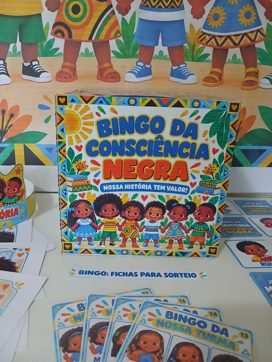 Capa de Kit Bingo Consciência Negra com Caixa – Educação Infantil e Fundamental I