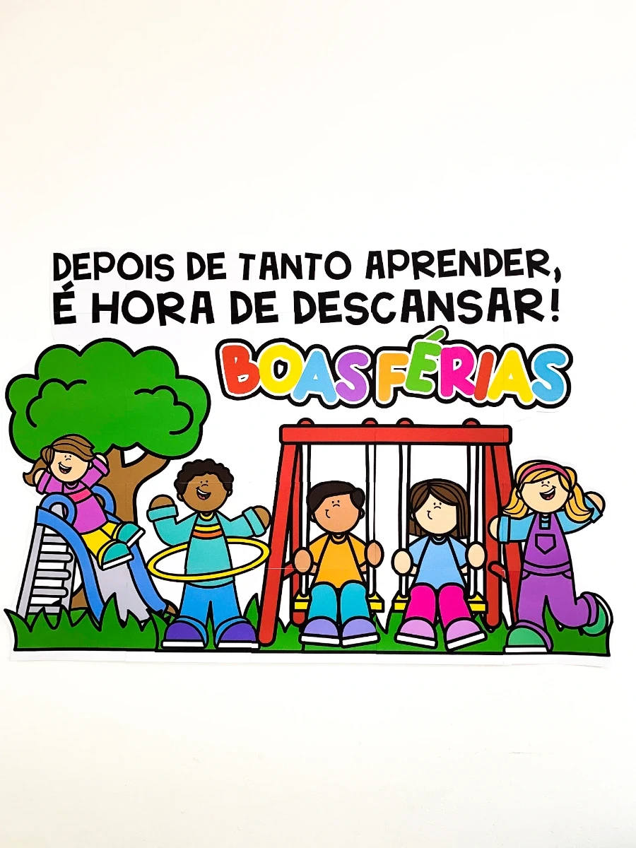Painel Férias Escolares – Decoração para Escola