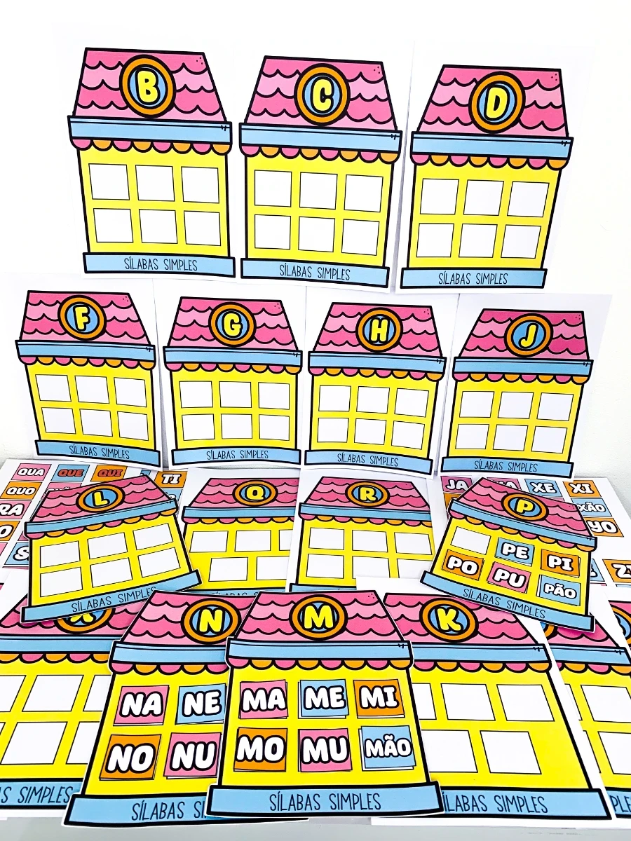 Casinhas das Sílabas – Atividade de Alfabetização para Imprimir