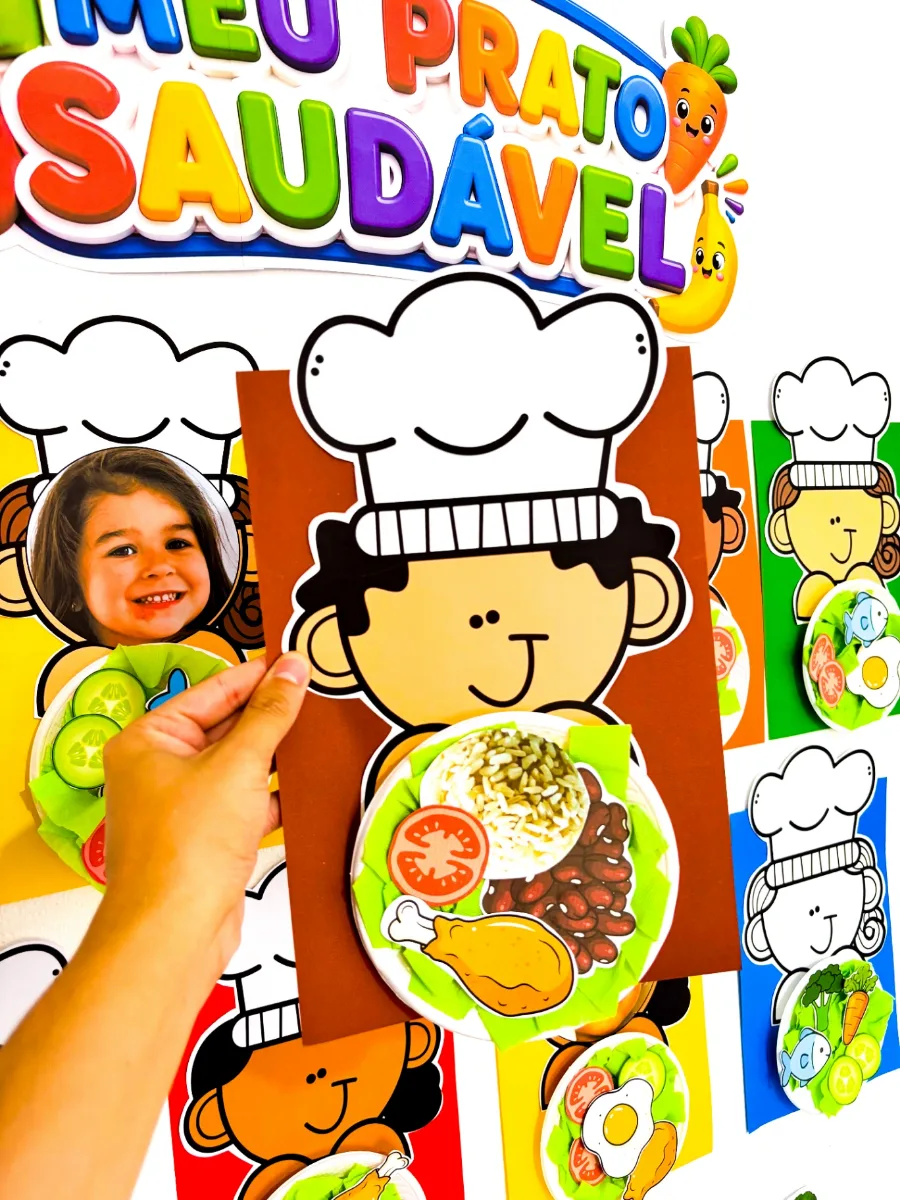 Capa de Atividade: Alimentação Saudável Educação Infantil