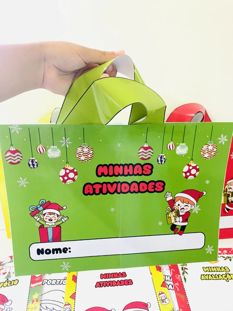 Imagem da galeria 3 de Kit de Sacolinhas para Escola com Capas Coloridas para Imprimir