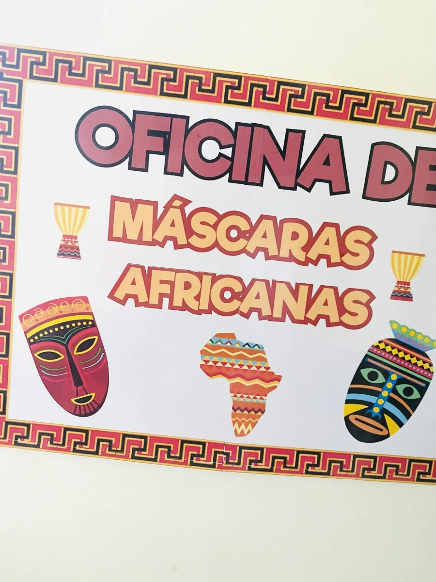 Imagem da galeria 3 de Oficina de Máscaras Africanas para Pintar com Painel Ampliado