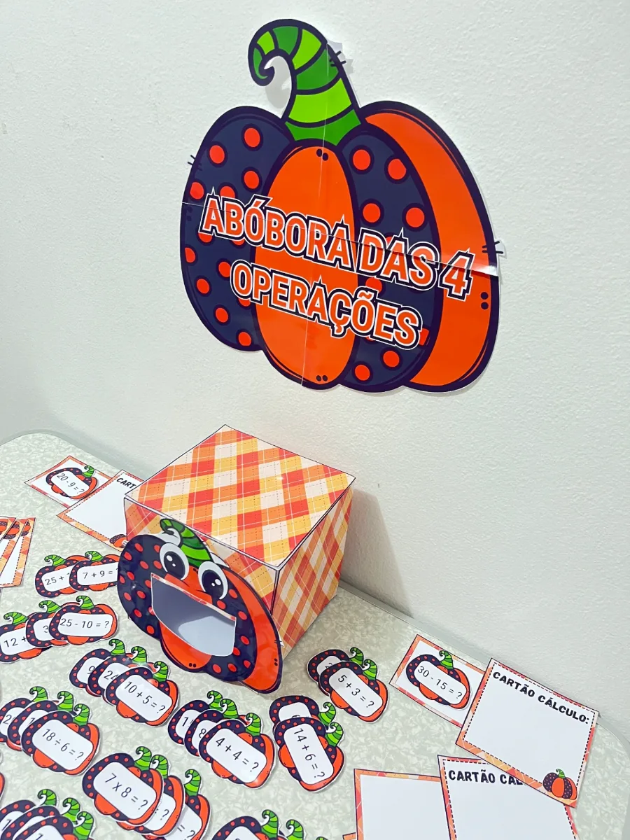 Imagem da galeria 1 de 🎃Abóbora das 4 operações: Aprendizado lúdico e divertido
