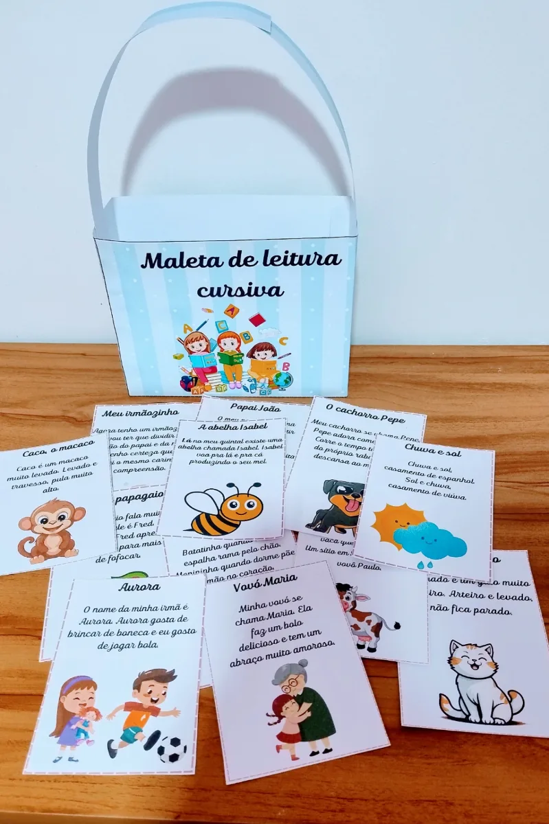 Capa de Maleta da leitura Cursiva