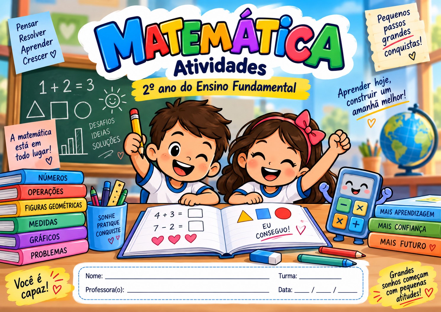 Capa de Matemática em Ação – Atividades para o 2º Ano do Ensino Fundamental