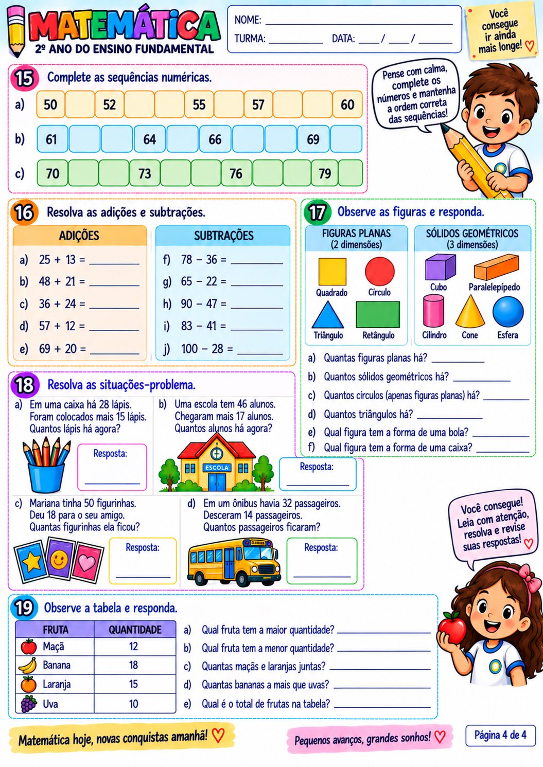 Imagem da galeria 3 de Matemática em Ação – Atividades para o 2º Ano do Ensino Fundamental