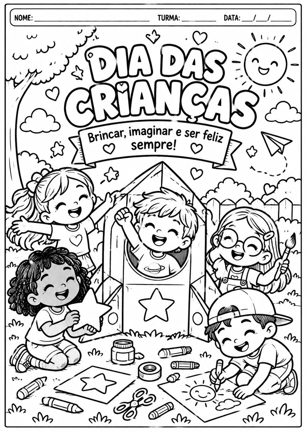 Imagem da galeria 3 de Atividades para Colorir – 5 Atividades em PDF