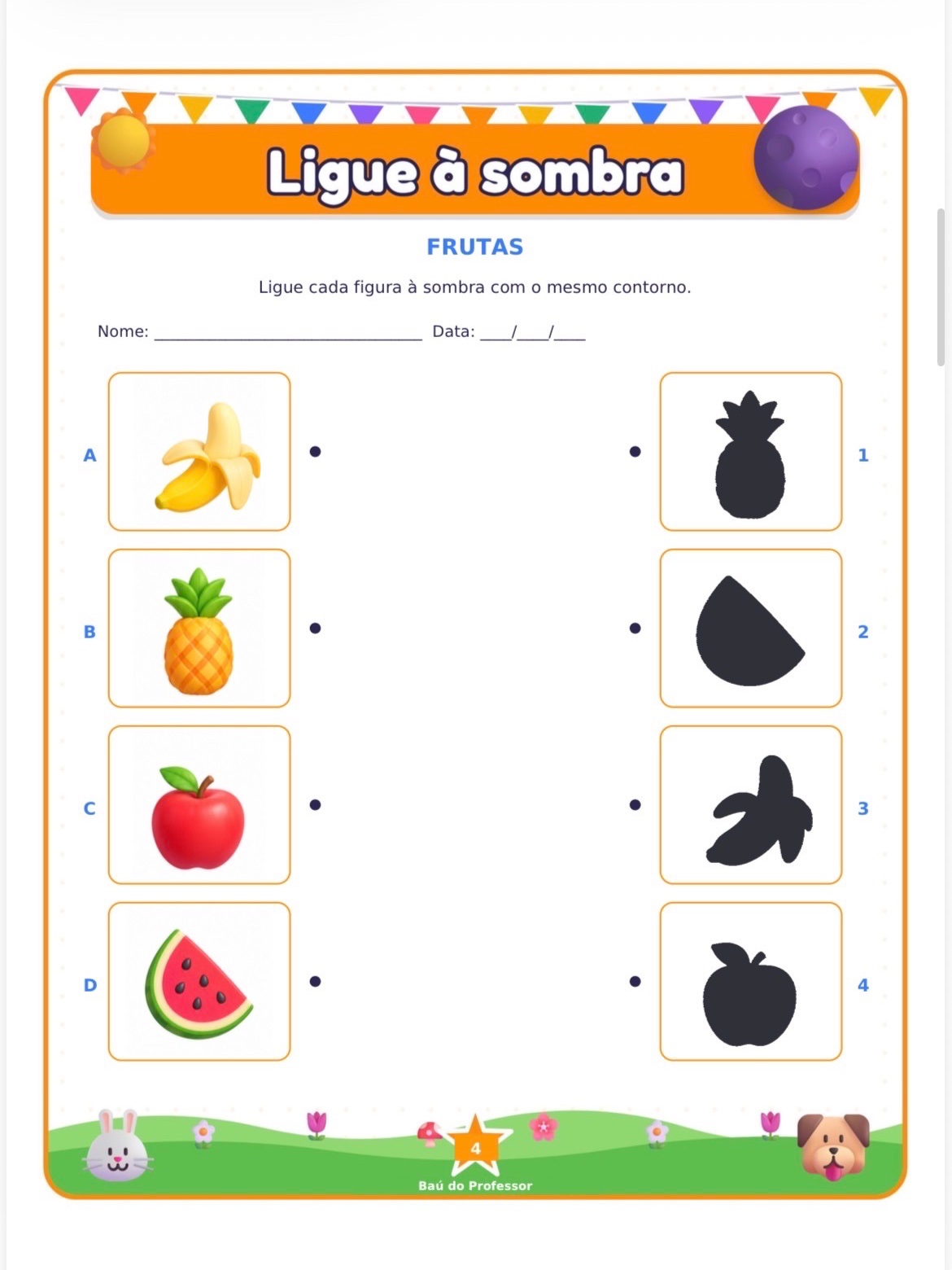 Imagem da galeria 3 de Ligue à Sombra para Imprimir — 6 Atividades e 48 Cartas PDF