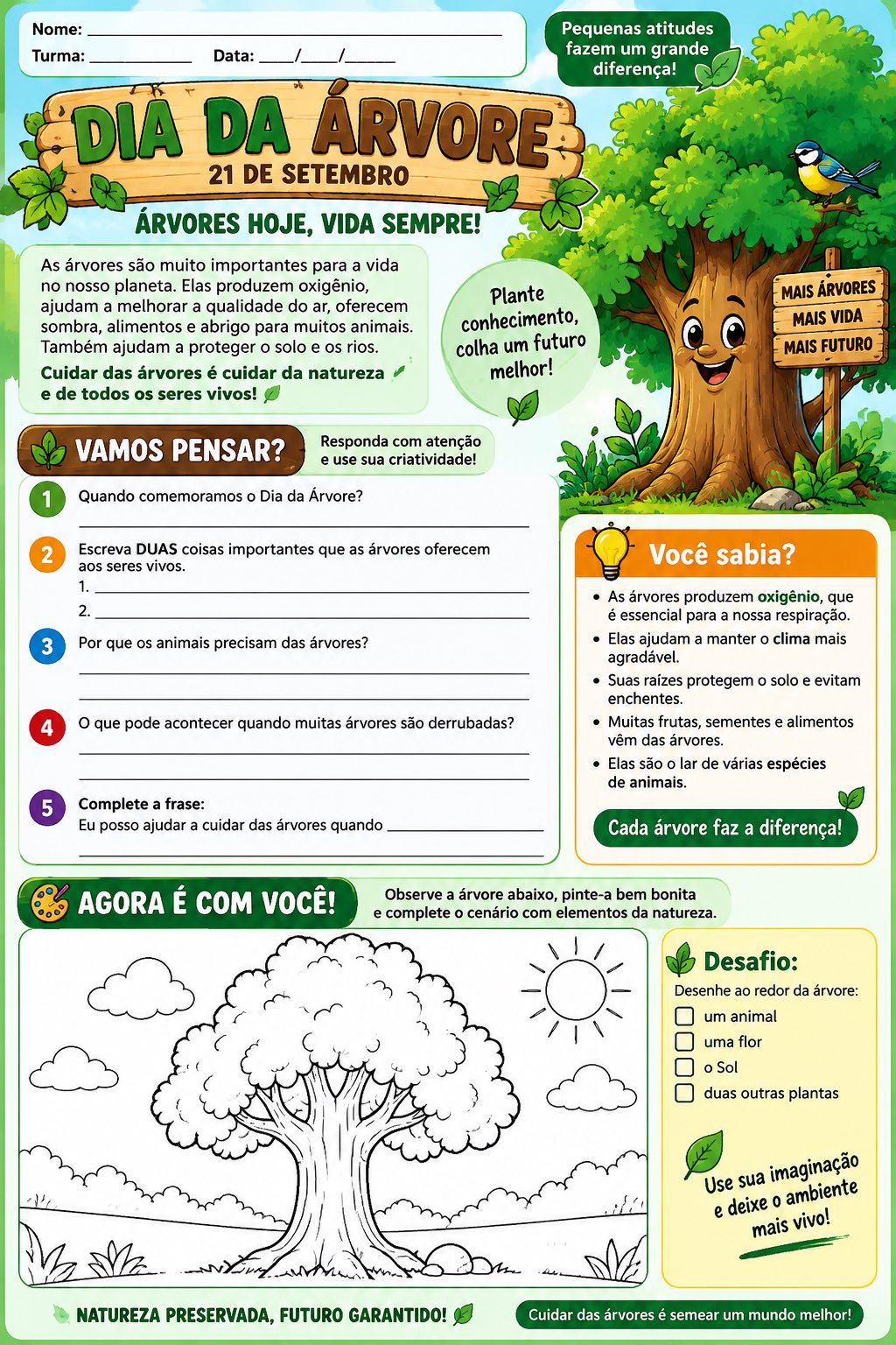 Imagem da galeria 3 de Atividade Dia da Árvore – Educação Ambiental e Árvore da Família