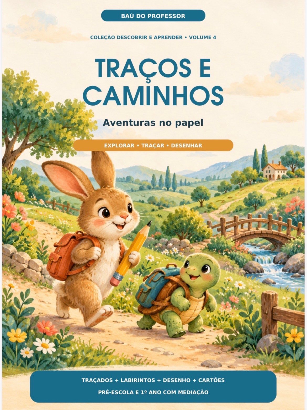 Capa de Coordenação Motora: Traçados e Labirintos | Traços e Caminhos
