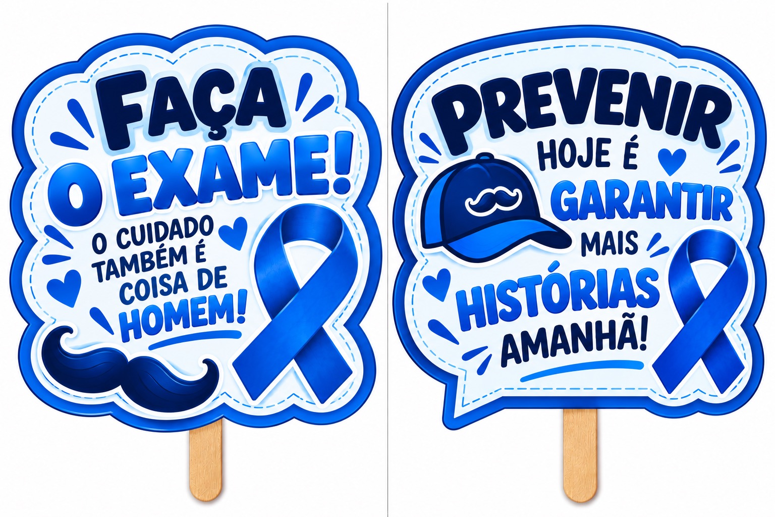 Imagem da galeria 1 de Plaquinhas para Fotos Novembro Azul – 10 Modelos para Imprimir