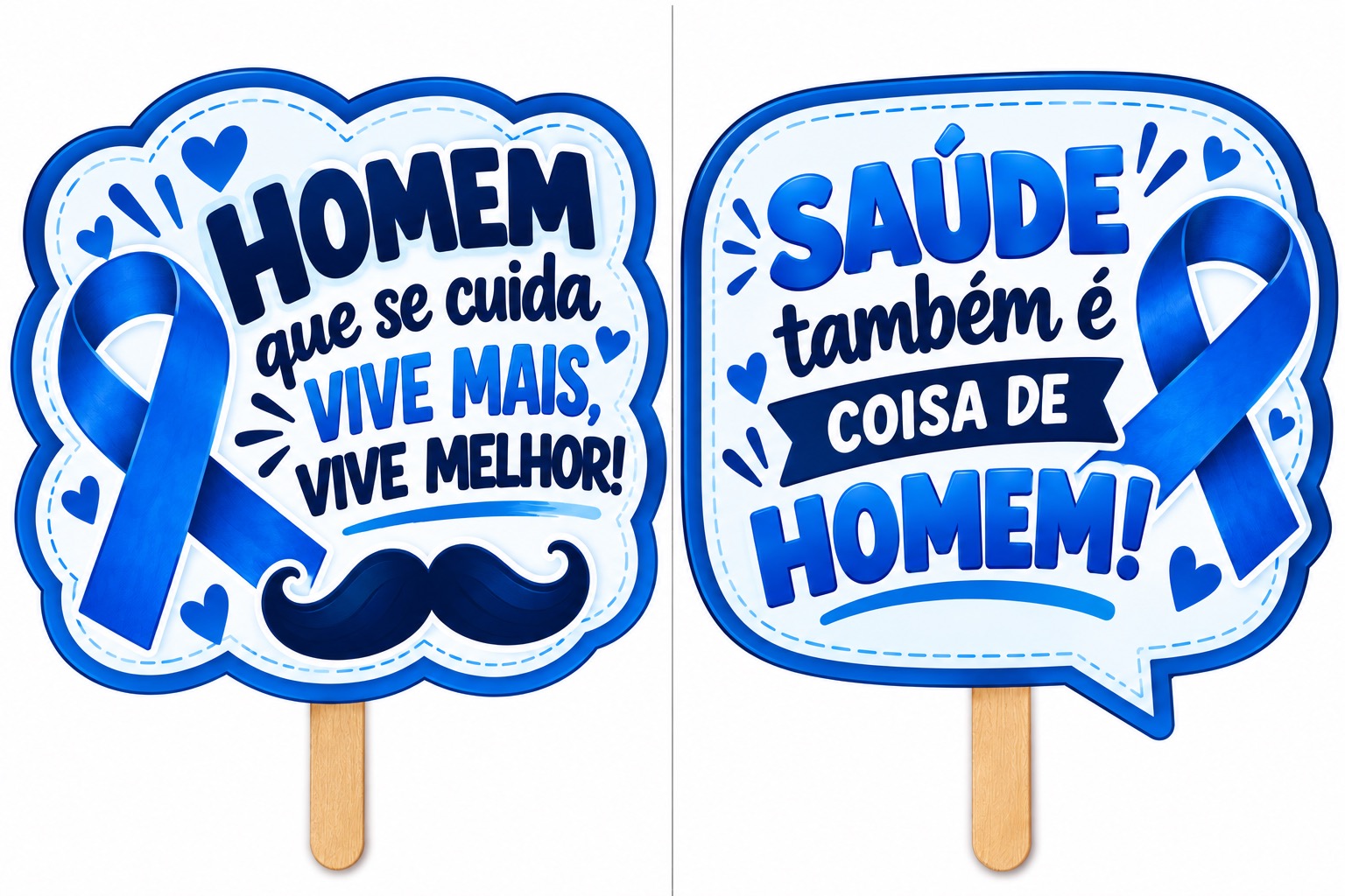 Imagem da galeria 3 de Plaquinhas para Fotos Novembro Azul – 10 Modelos para Imprimir