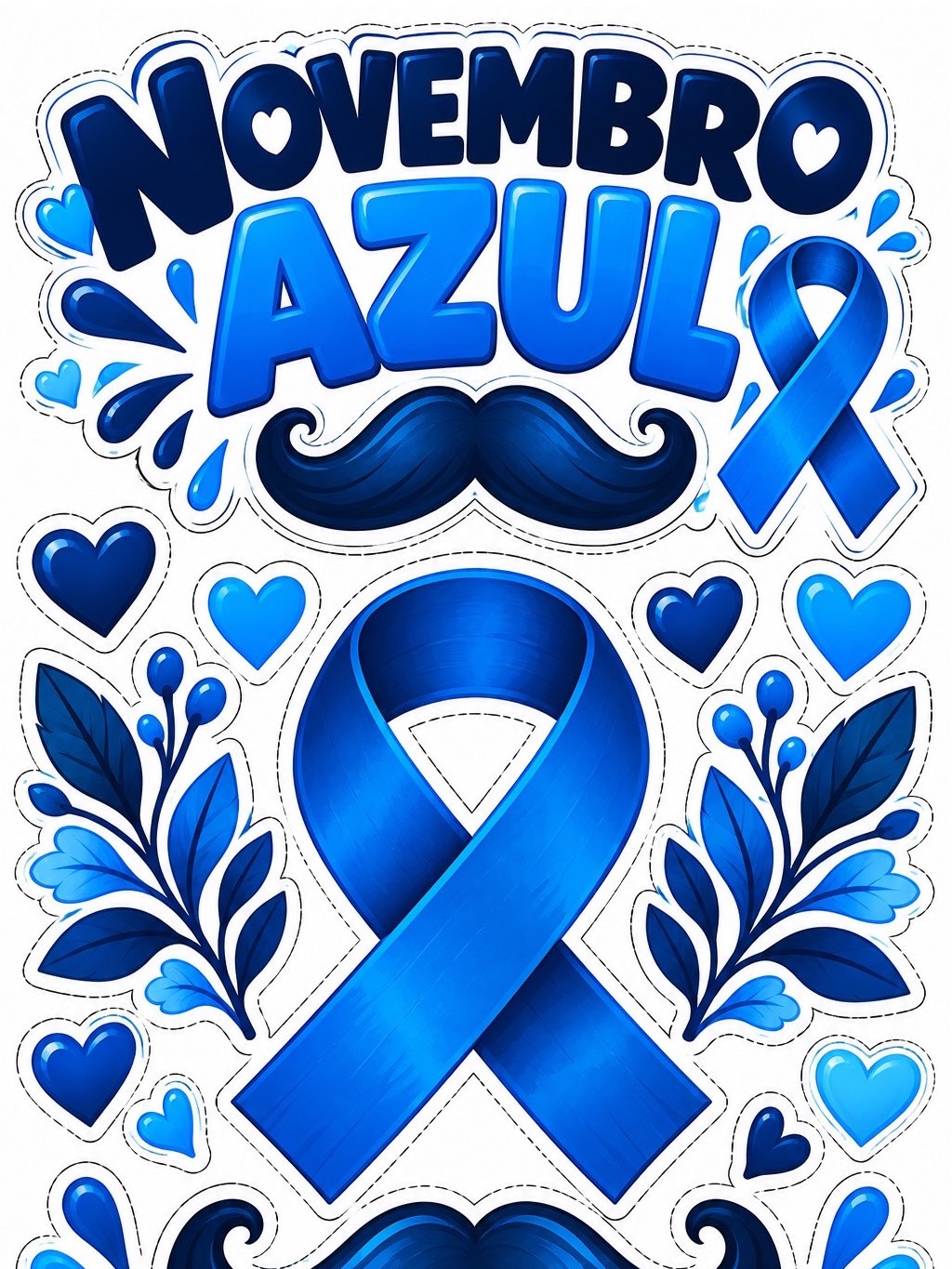 Imagem da galeria 1 de Kit Novembro Azul – Decoração para Bambolê | Painel e Fotos