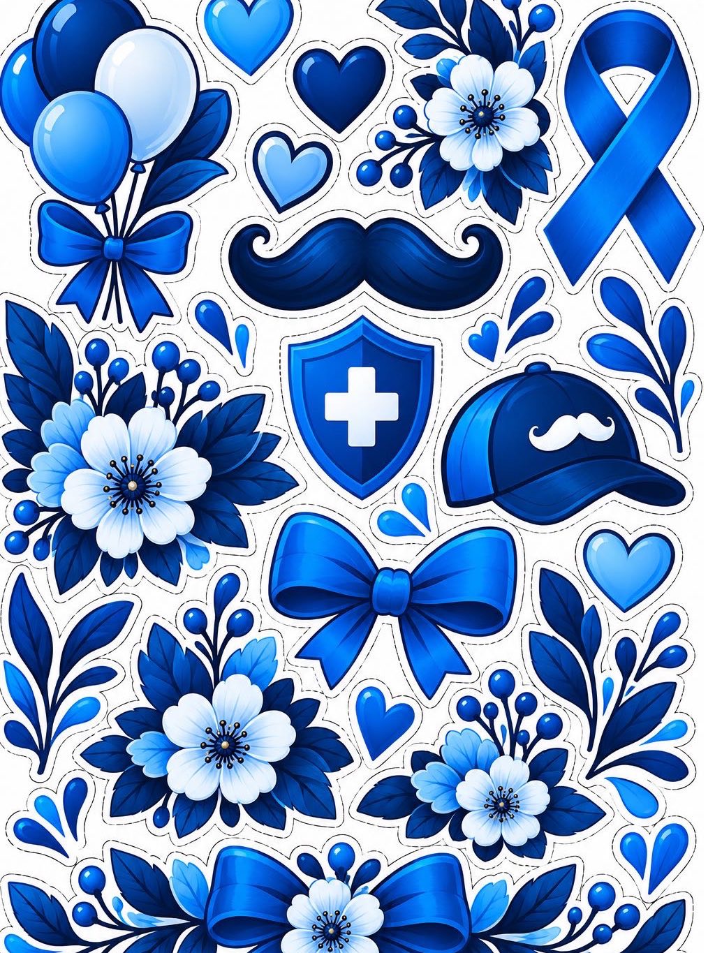 Imagem da galeria 3 de Kit Novembro Azul – Decoração para Bambolê | Painel e Fotos