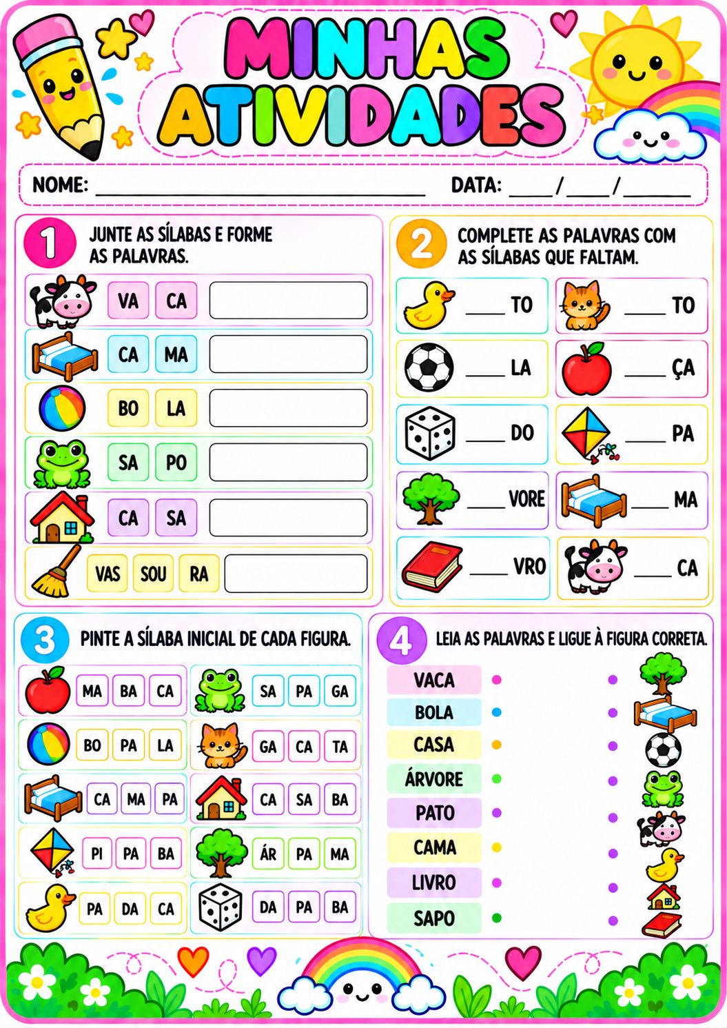 Imagem da galeria 2 de Atividades de Alfabetização para Educação Infantil e 1º Ano
