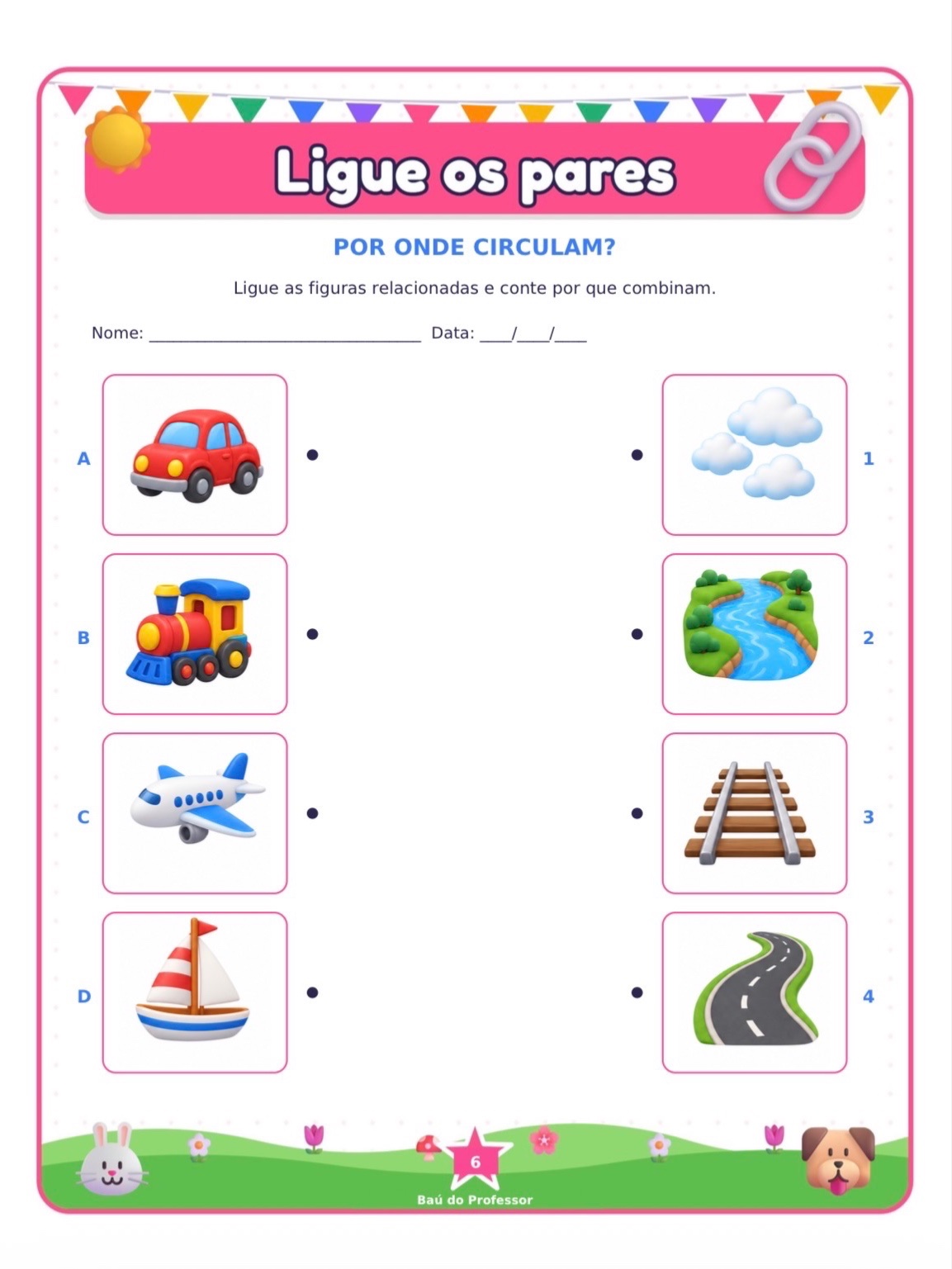 Imagem da galeria 2 de Ligue os Pares para Imprimir — Kit de Associação de Imagens PDF