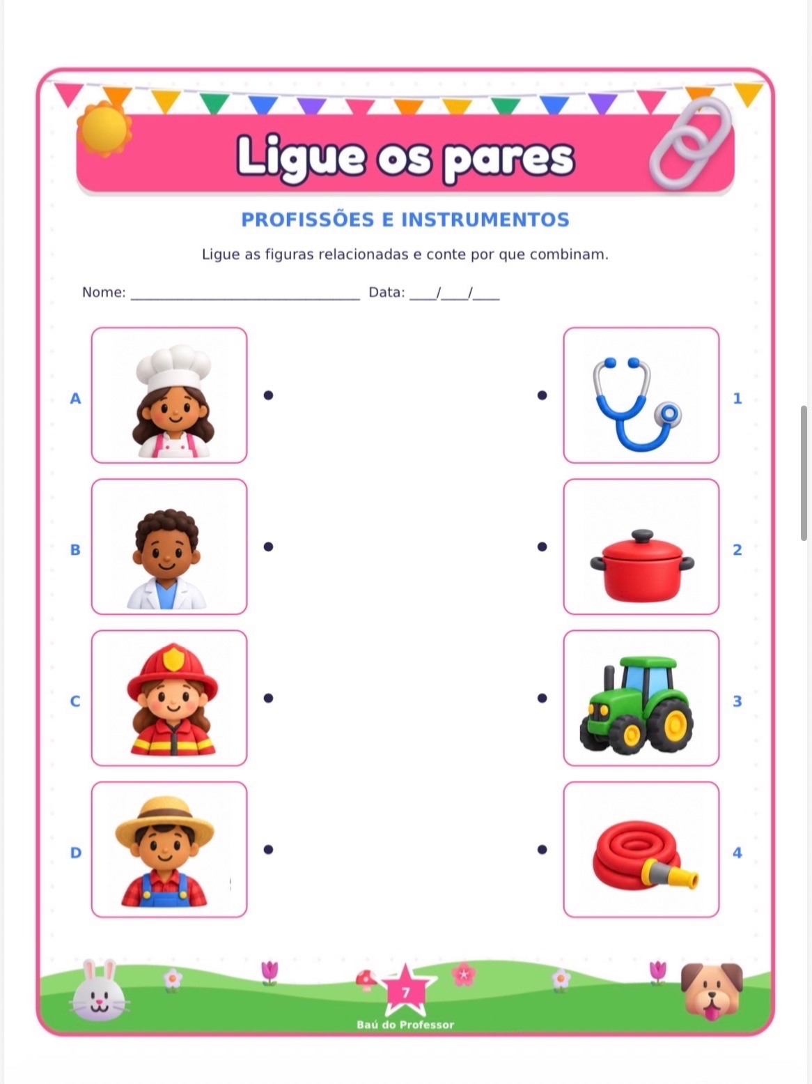Imagem da galeria 3 de Ligue os Pares para Imprimir — Kit de Associação de Imagens PDF