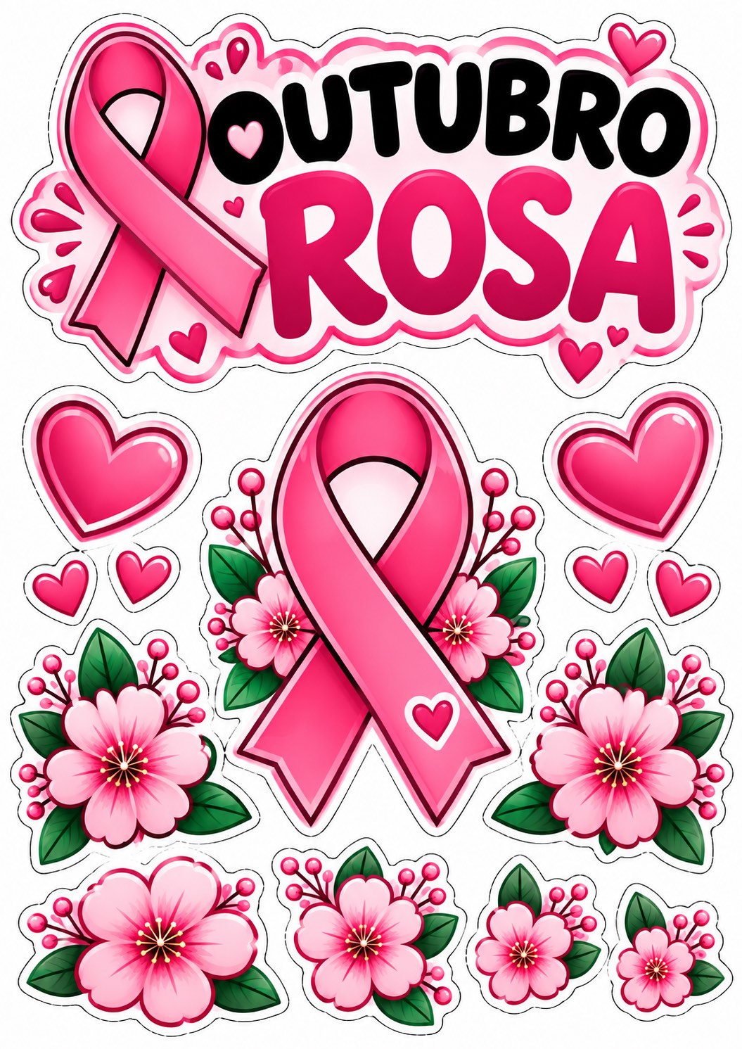Imagem da galeria 1 de Kit Outubro Rosa para Bambolê – Decoração para Fotos