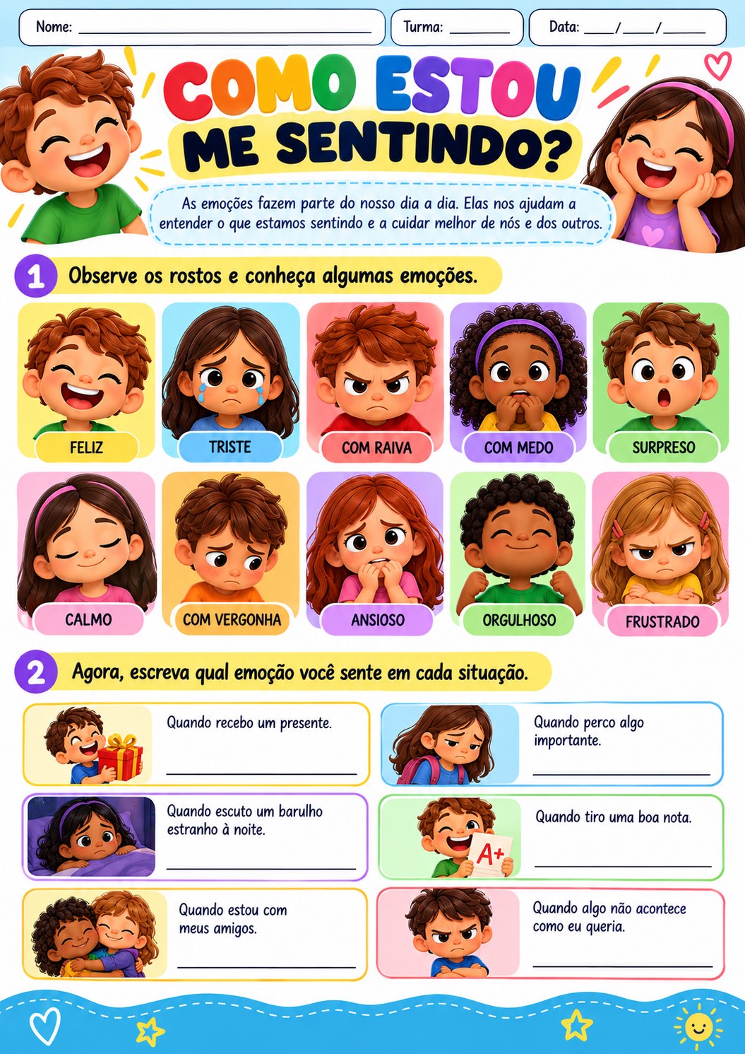 Imagem da galeria 1 de Emoções em Ação: 5 Atividades sobre Emoções + Certificado