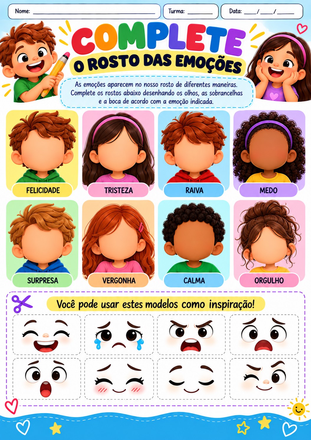 Imagem da galeria 3 de Emoções em Ação: 5 Atividades sobre Emoções + Certificado