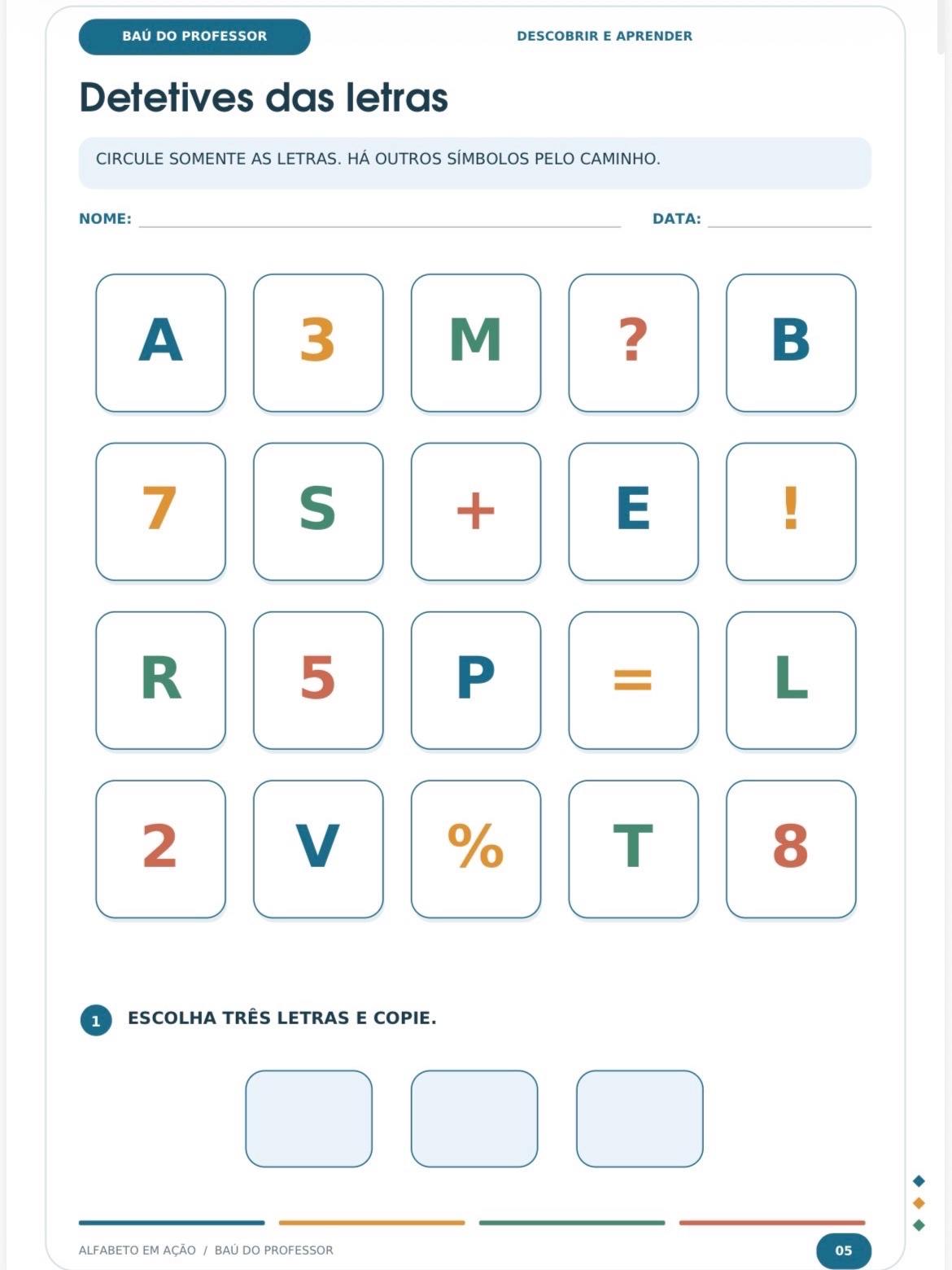 Imagem da galeria 3 de Alfabeto em Ação: Atividades de A a Z + Letras Móveis e Jogo