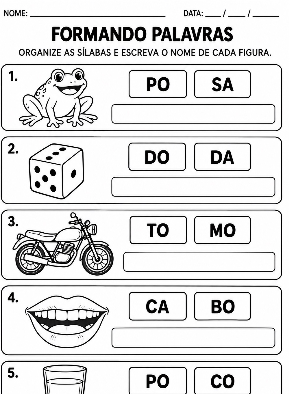 Imagem da galeria 2 de Atividades de Alfabetização 1º e 2º Ano para Imprimir