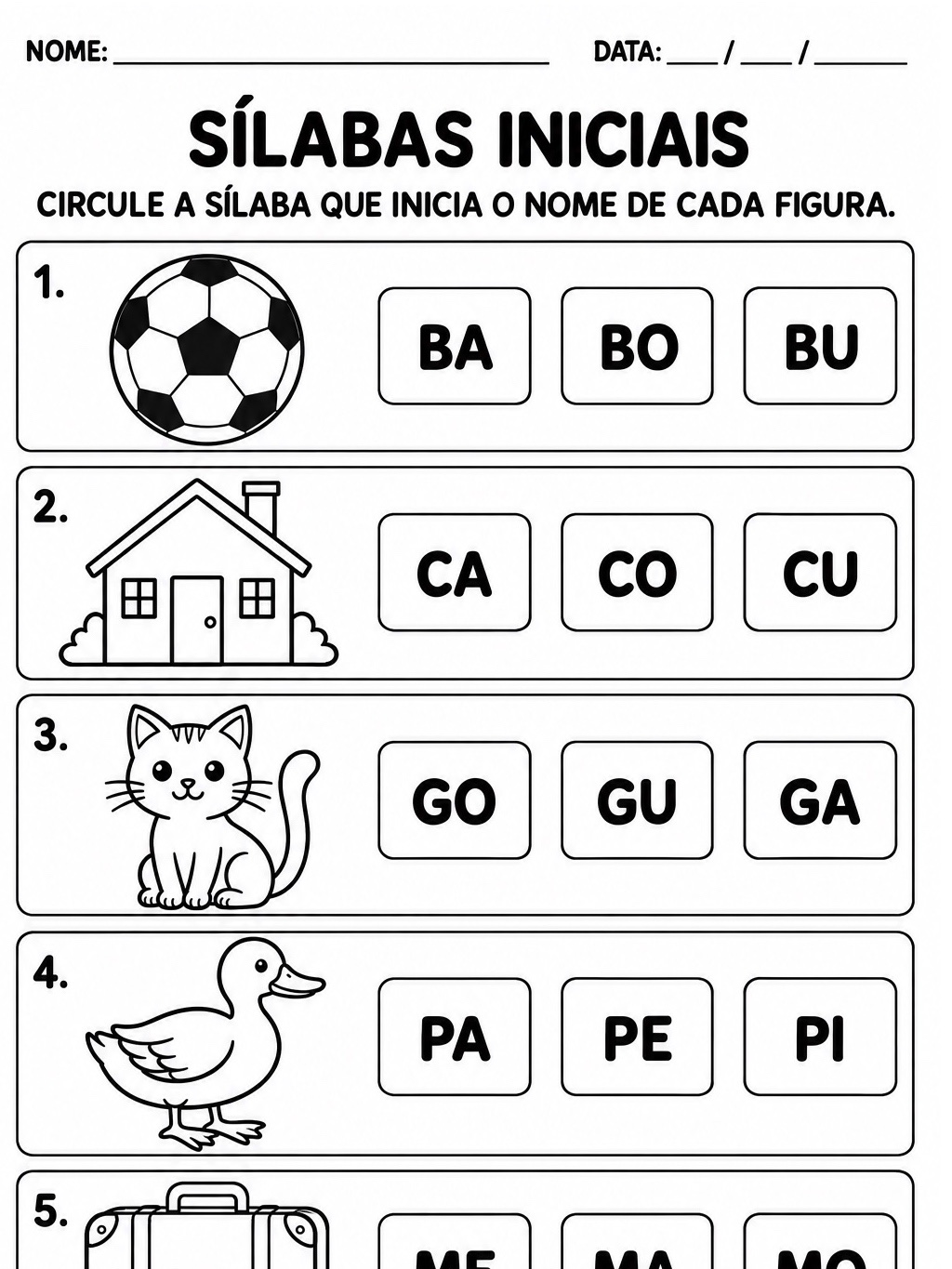 Imagem da galeria 3 de Atividades de Alfabetização 1º e 2º Ano para Imprimir
