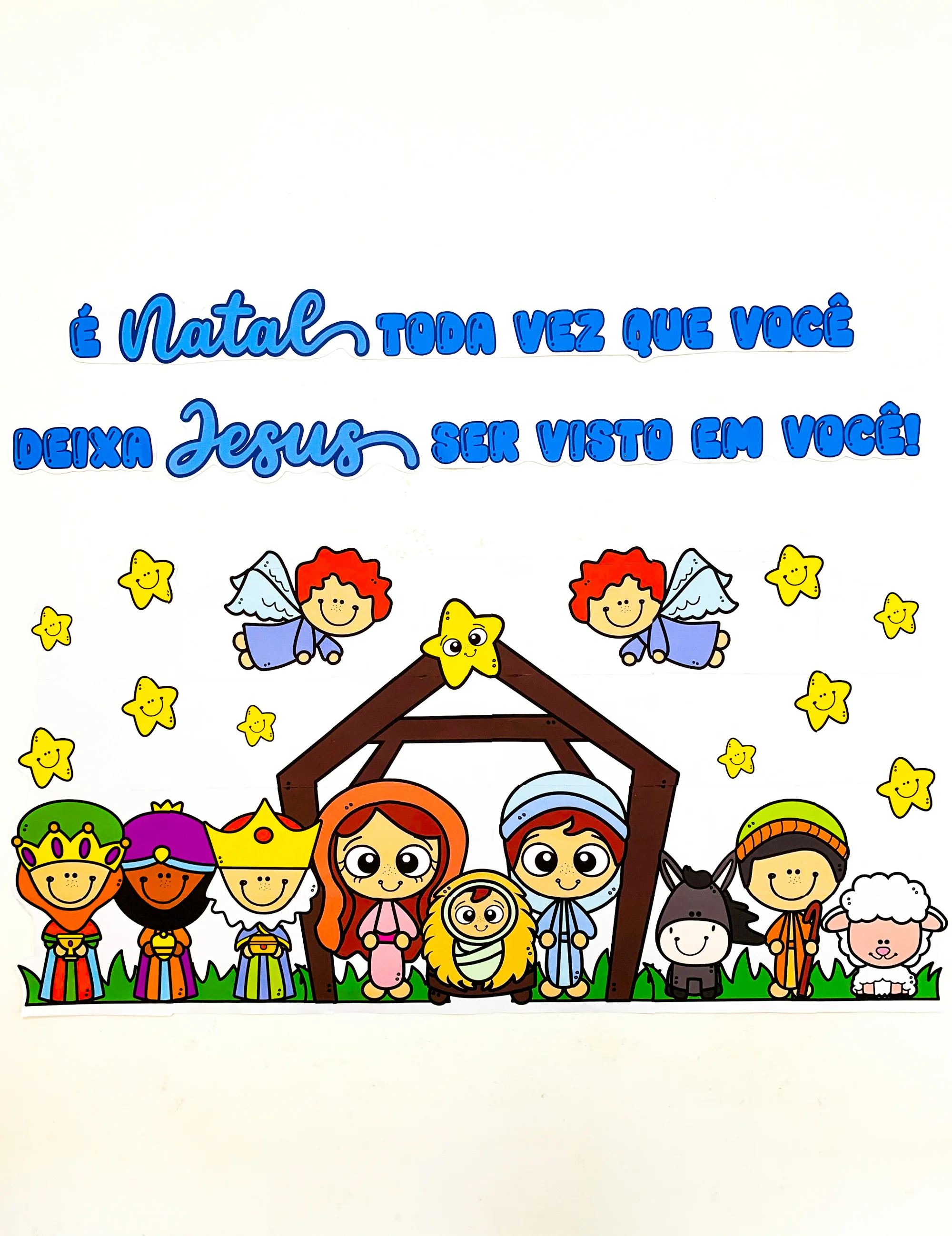 Painel de Natal Cristão Educação Infantil e Anos Iniciais