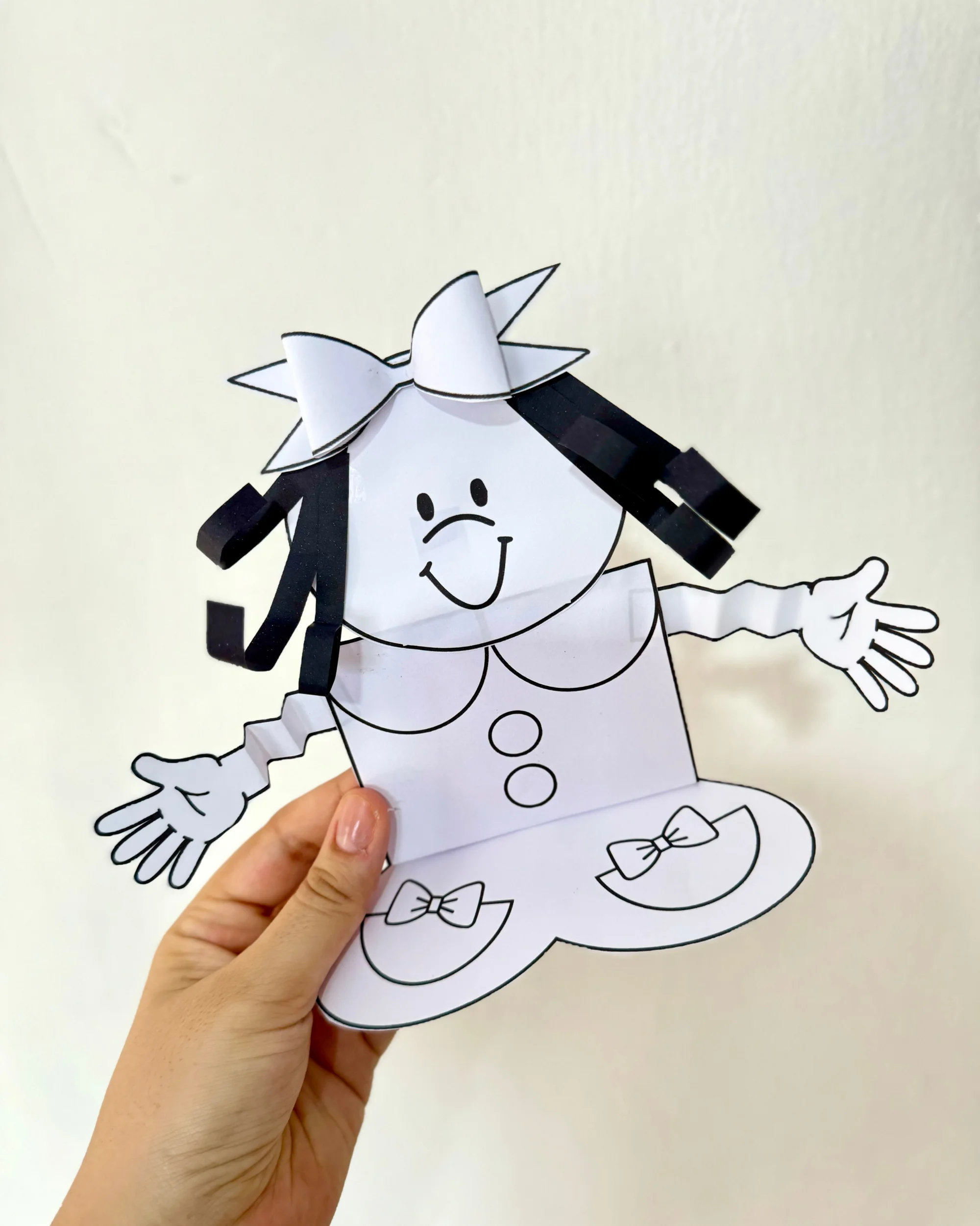 Imagem da galeria 3 de Atividade 3D Menina Bonita do Laço de Fita para Educação Infantil e Anos Iniciais