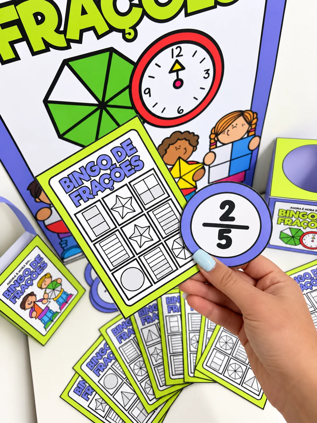Imagem da galeria 1 de Bingo de Frações | Jogo de Matemática para Ensino Fundamental