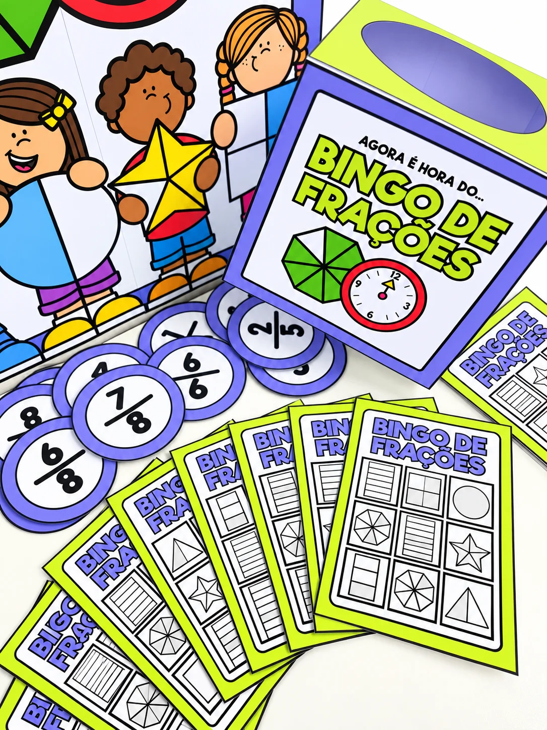 Imagem da galeria 2 de Bingo de Frações | Jogo de Matemática para Ensino Fundamental
