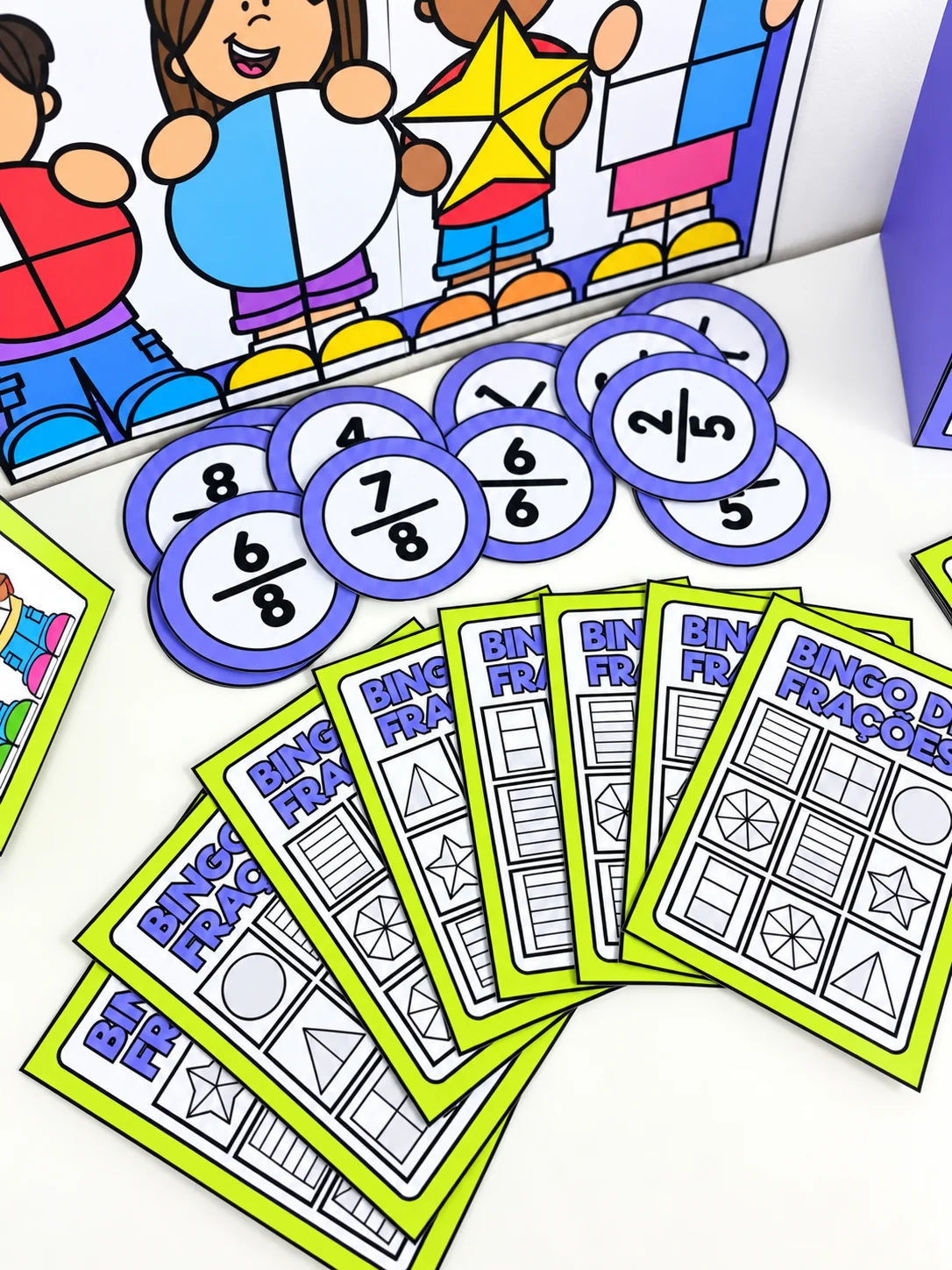 Imagem da galeria 3 de Bingo de Frações | Jogo de Matemática para Ensino Fundamental