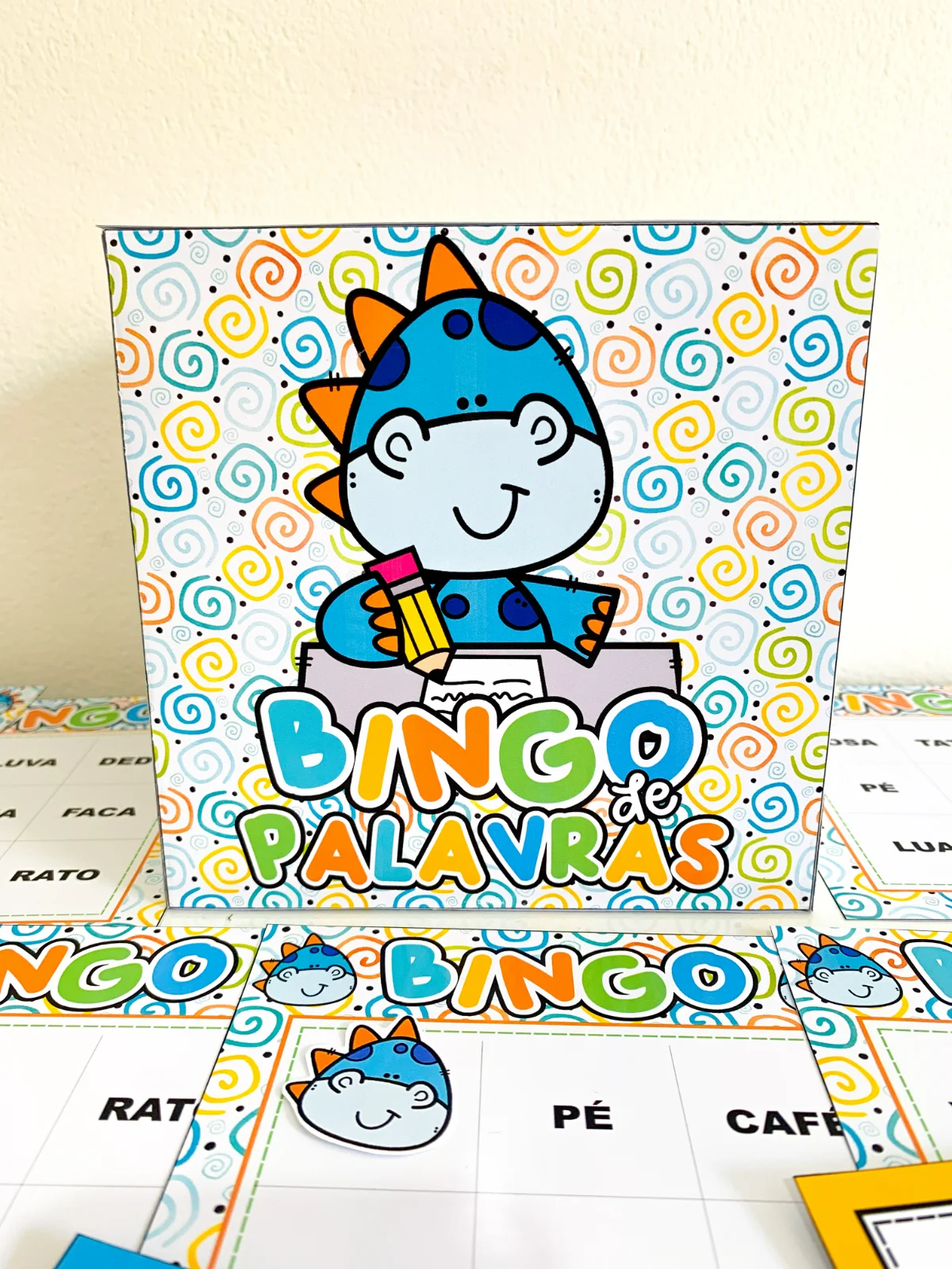 Capa de Bingo de palavras – PDF para Imprimir | Alfabetização