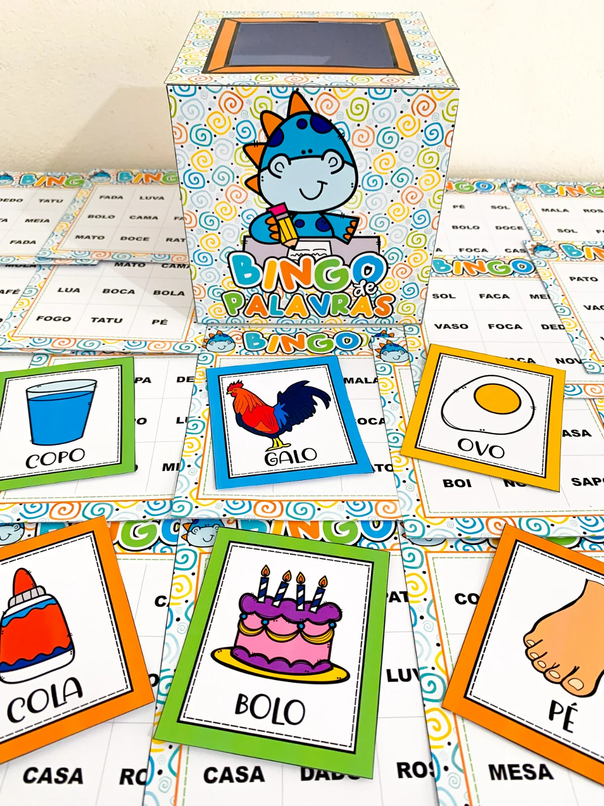 Imagem da galeria 1 de Bingo de palavras – PDF para Imprimir | Alfabetização