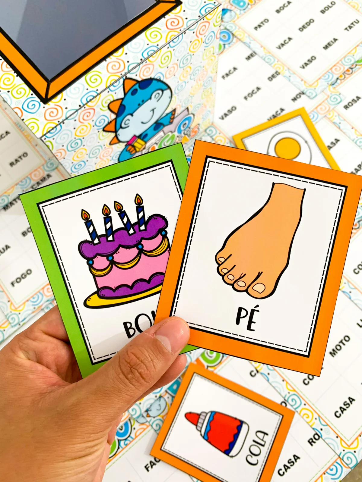 Imagem da galeria 2 de Bingo de palavras – PDF para Imprimir | Alfabetização