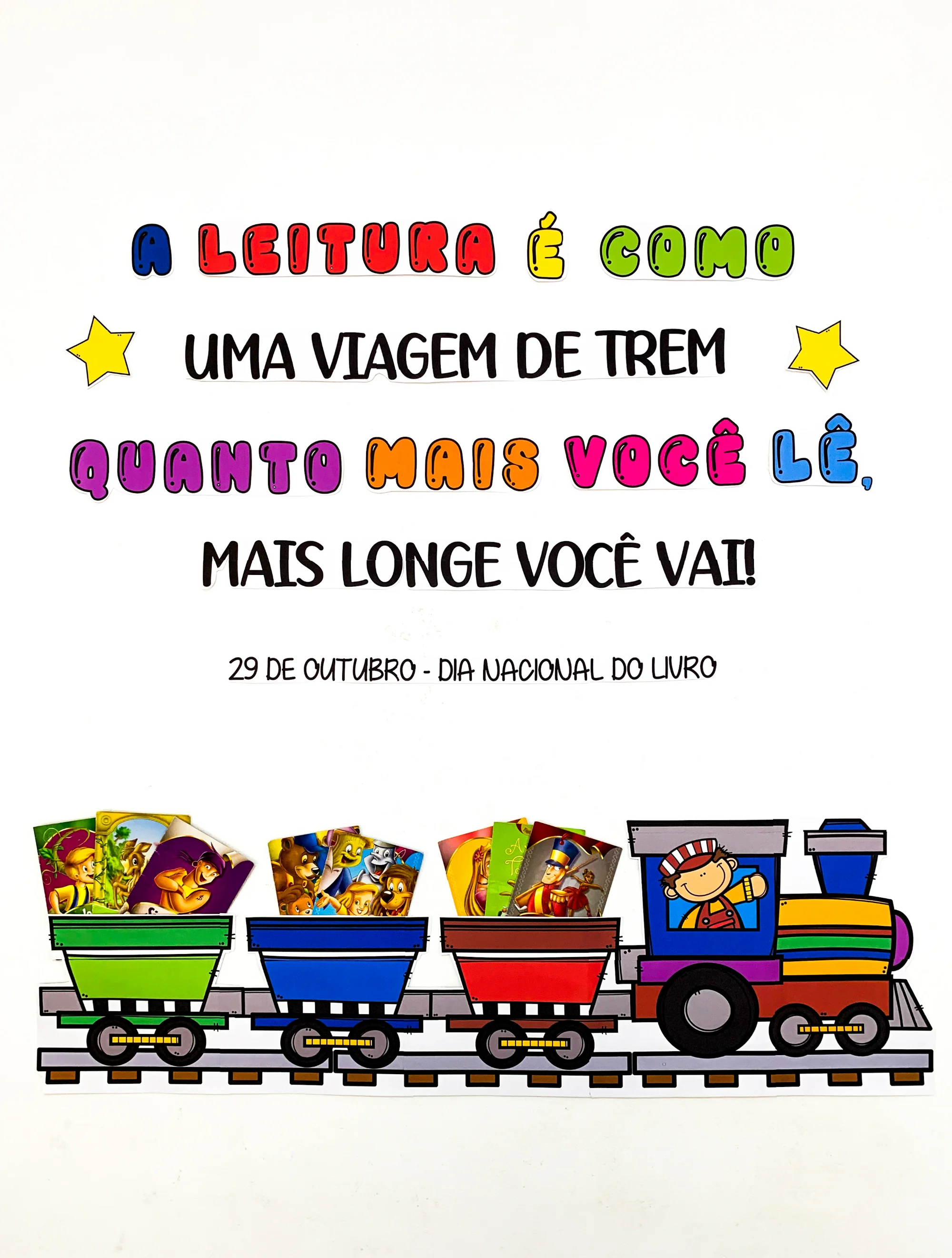 Painel Dia Nacional do Livro para Educação Infantil e 1º Ano