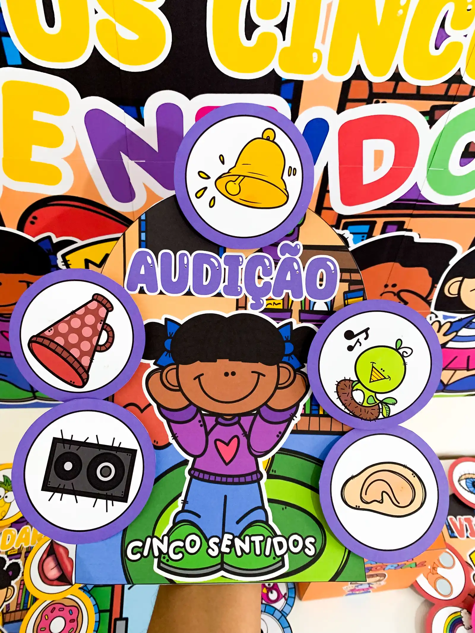 Imagem da galeria 2 de Kit cinco sentidos – Educação Infantil – PDF para Imprimir
