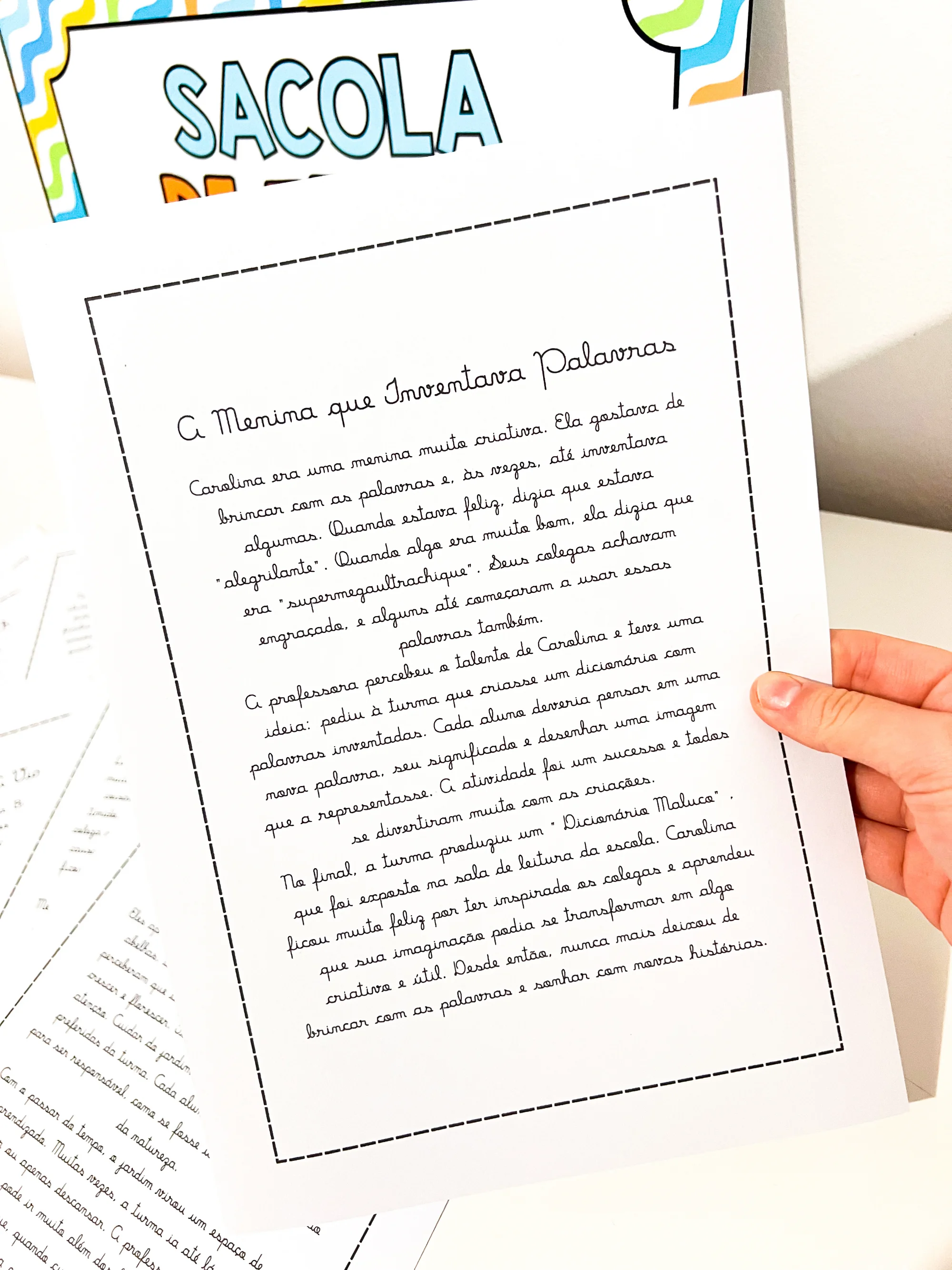 Imagem da galeria 3 de Sacola de Textos em Letra Cursiva para o 5º Ano