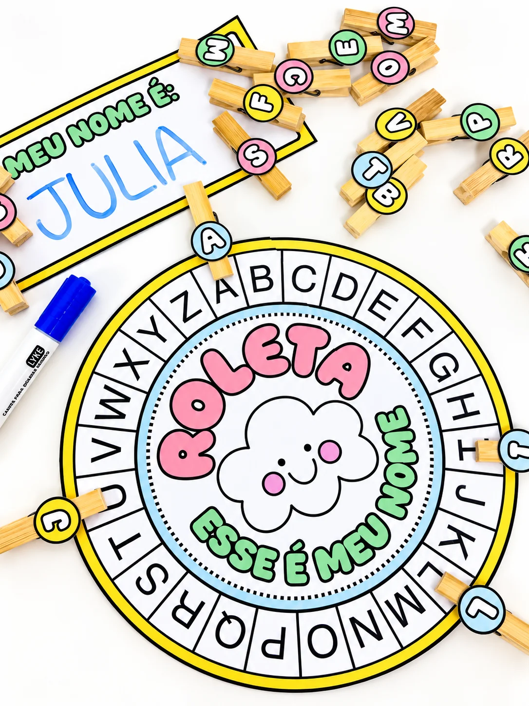 Imagem da galeria 3 de Roleta Esse É Meu Nome – Atividade para Reconhecer as Letras