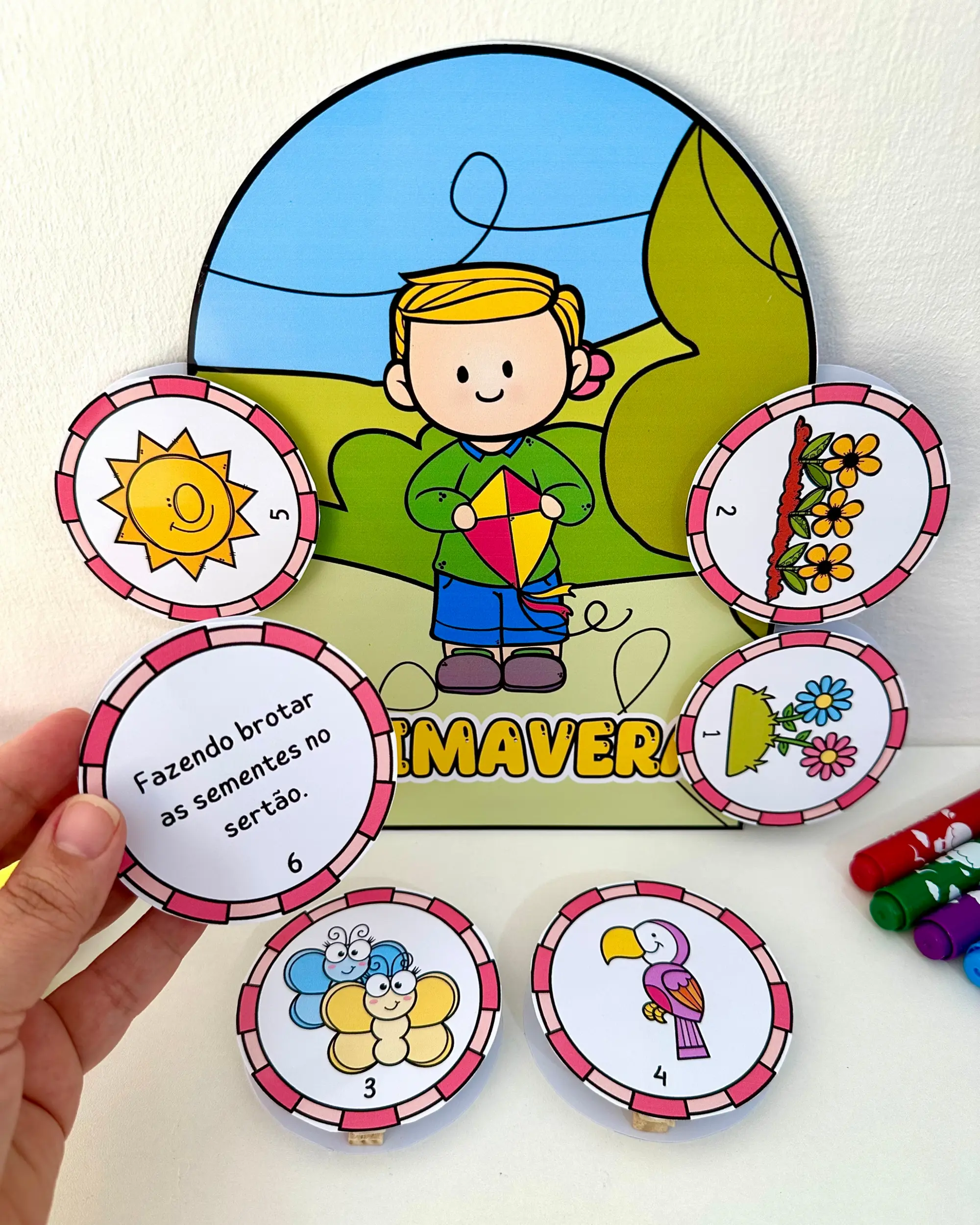 Imagem da galeria 1 de Kit Luvas das Estações do Ano para Educação Infantil – Primavera, Verão, Outono e Inverno