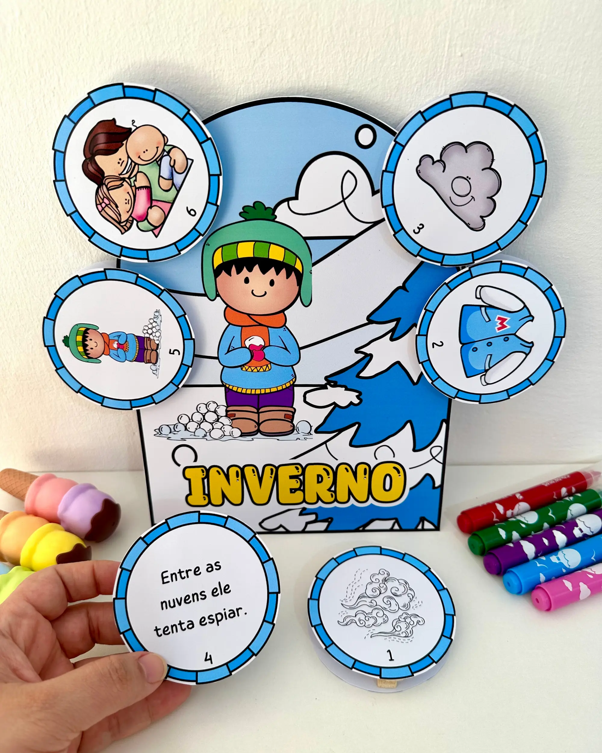 Imagem da galeria 2 de Kit Luvas das Estações do Ano para Educação Infantil – Primavera, Verão, Outono e Inverno