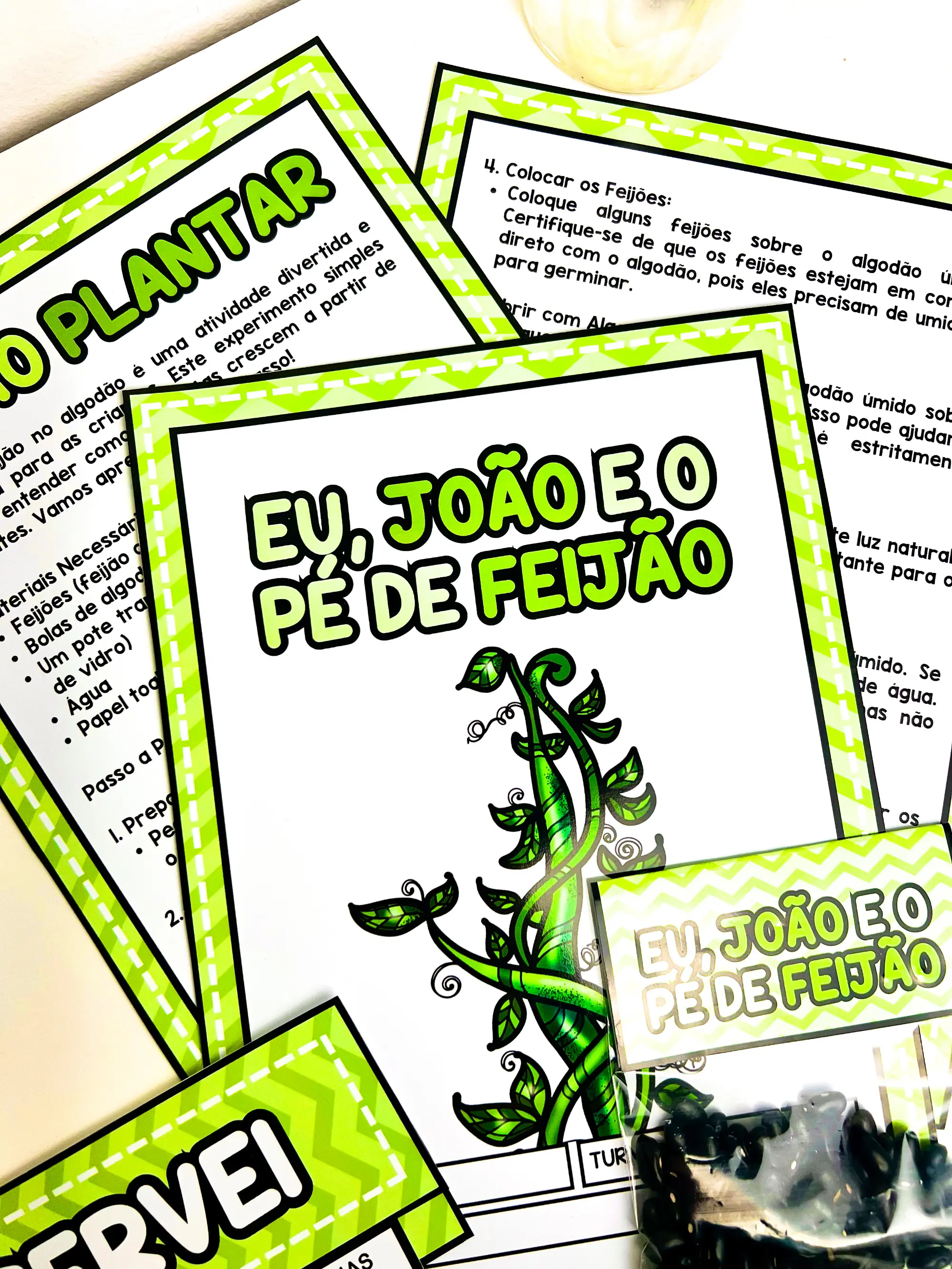 Imagem da galeria 1 de Sequência Didática João e o Pé de Feijão com Germinação