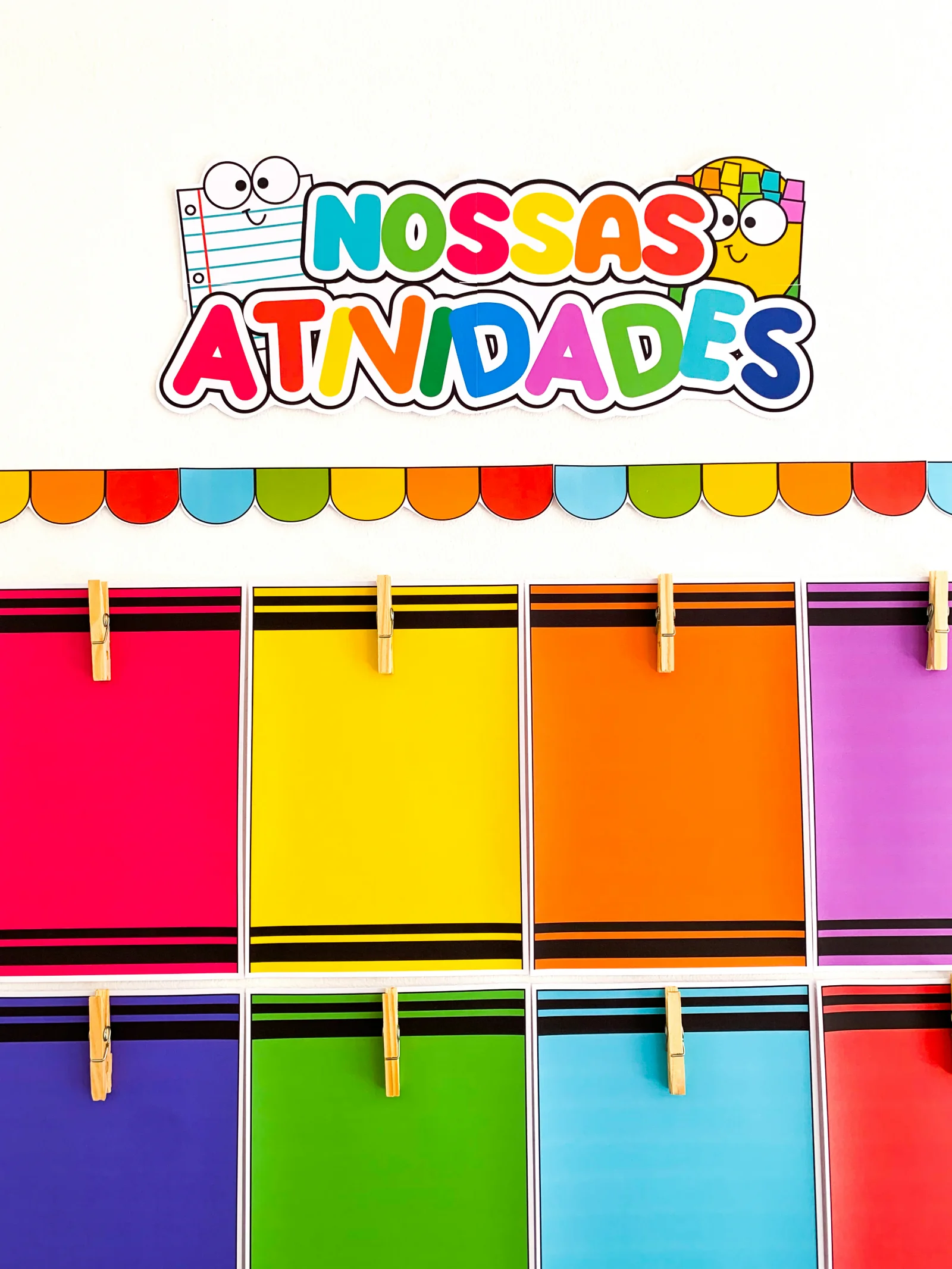 Capa de Mural “Nossas Atividades” – Material Pedagógico