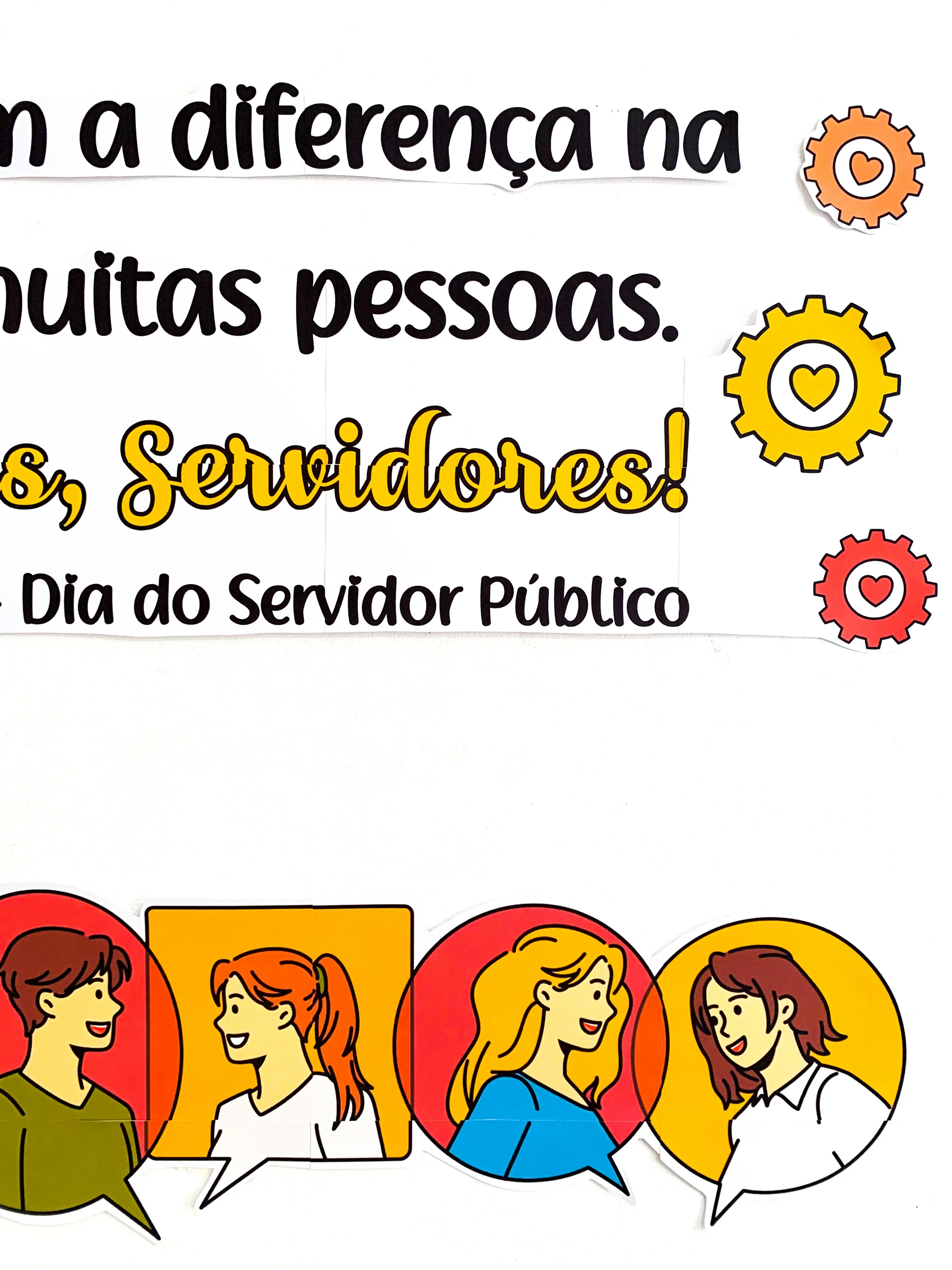 Imagem da galeria 1 de Painel Dia do Servidor Público para Educação Infantil e Ensino Fundamental