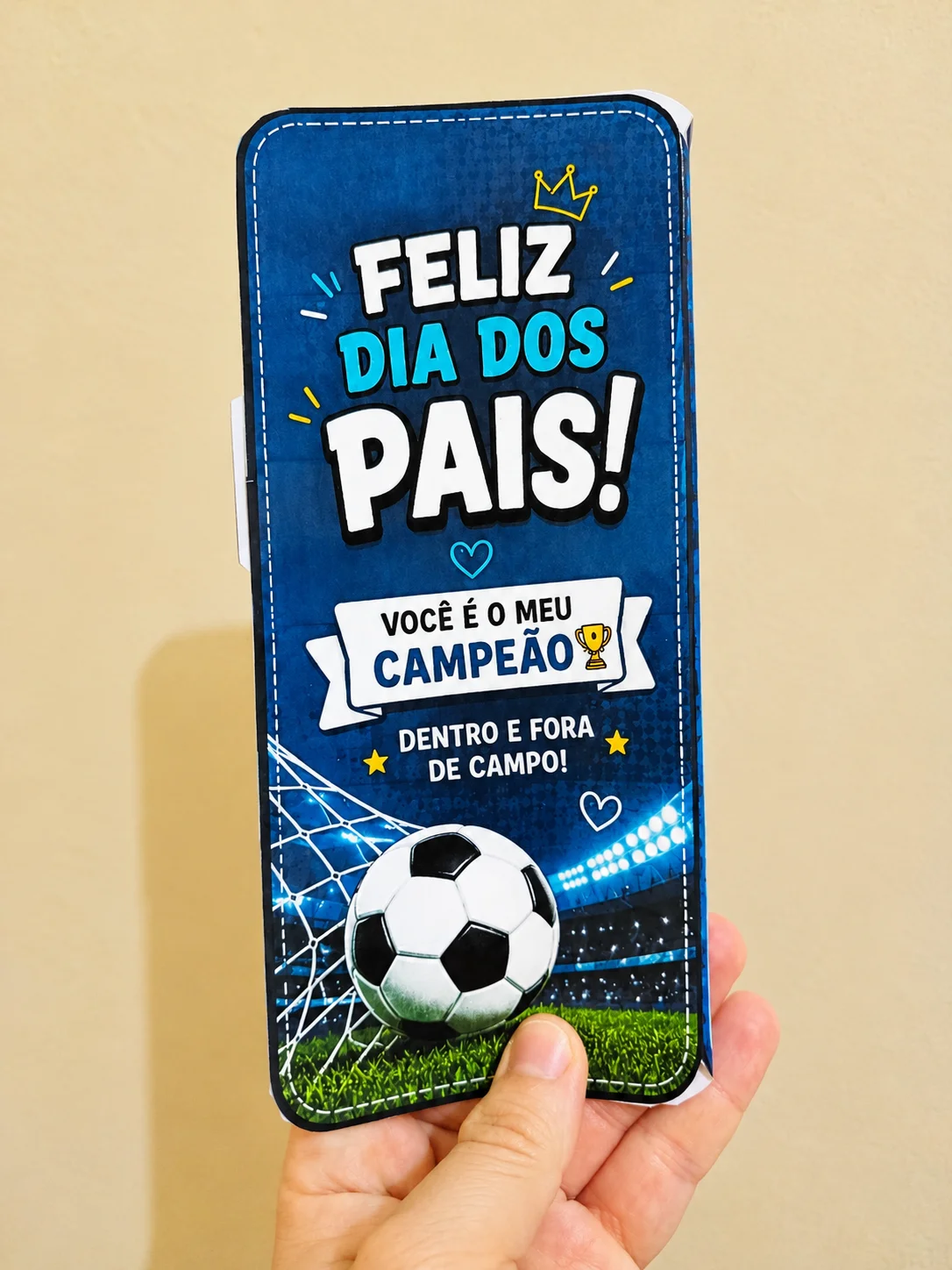 Imagem da galeria 2 de Cartão Dia dos Pais – Tema Copa do Mundo
